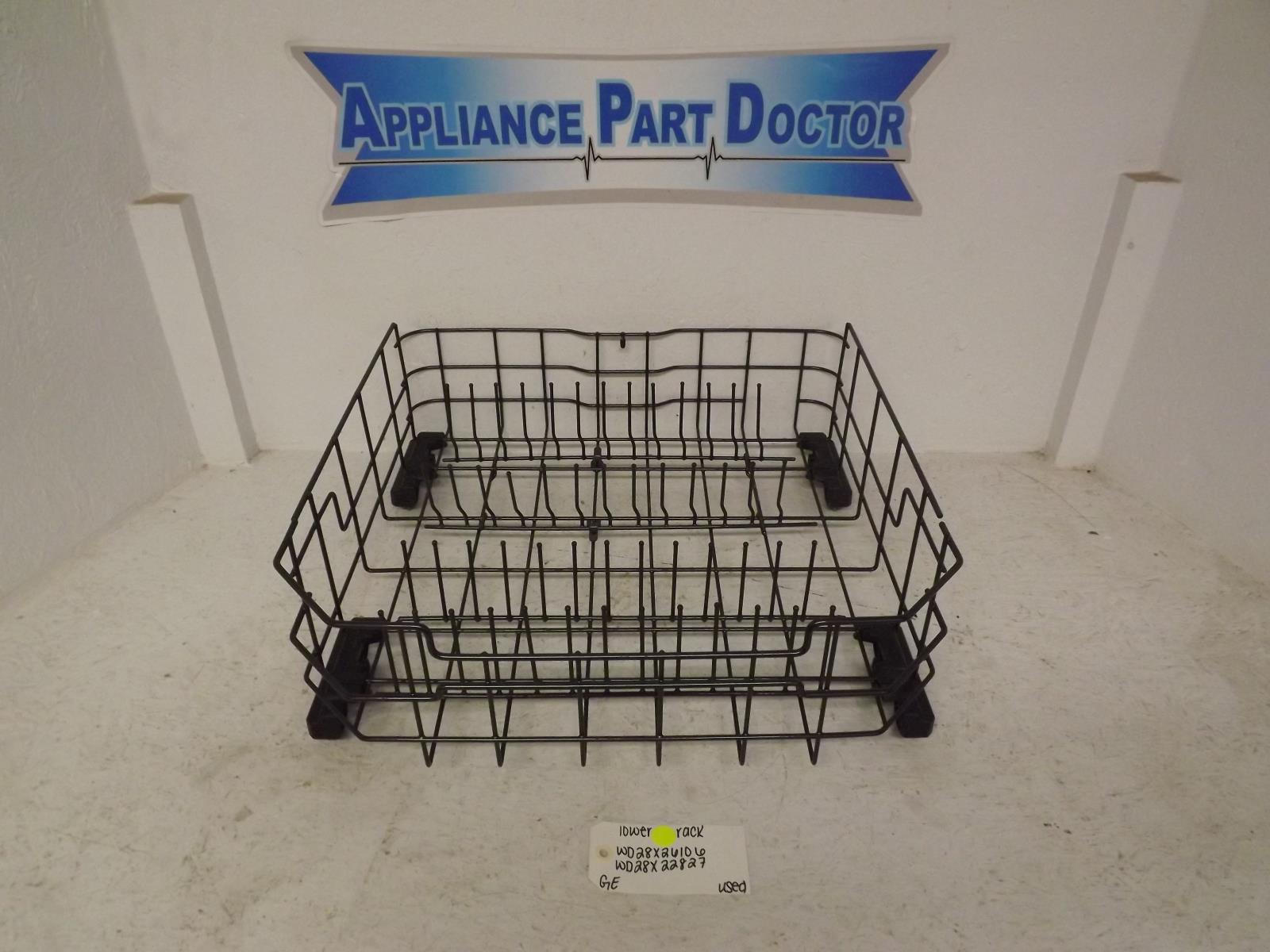 GE Dishwasher WD28X26106 WD28X22827 Lower Rack Used