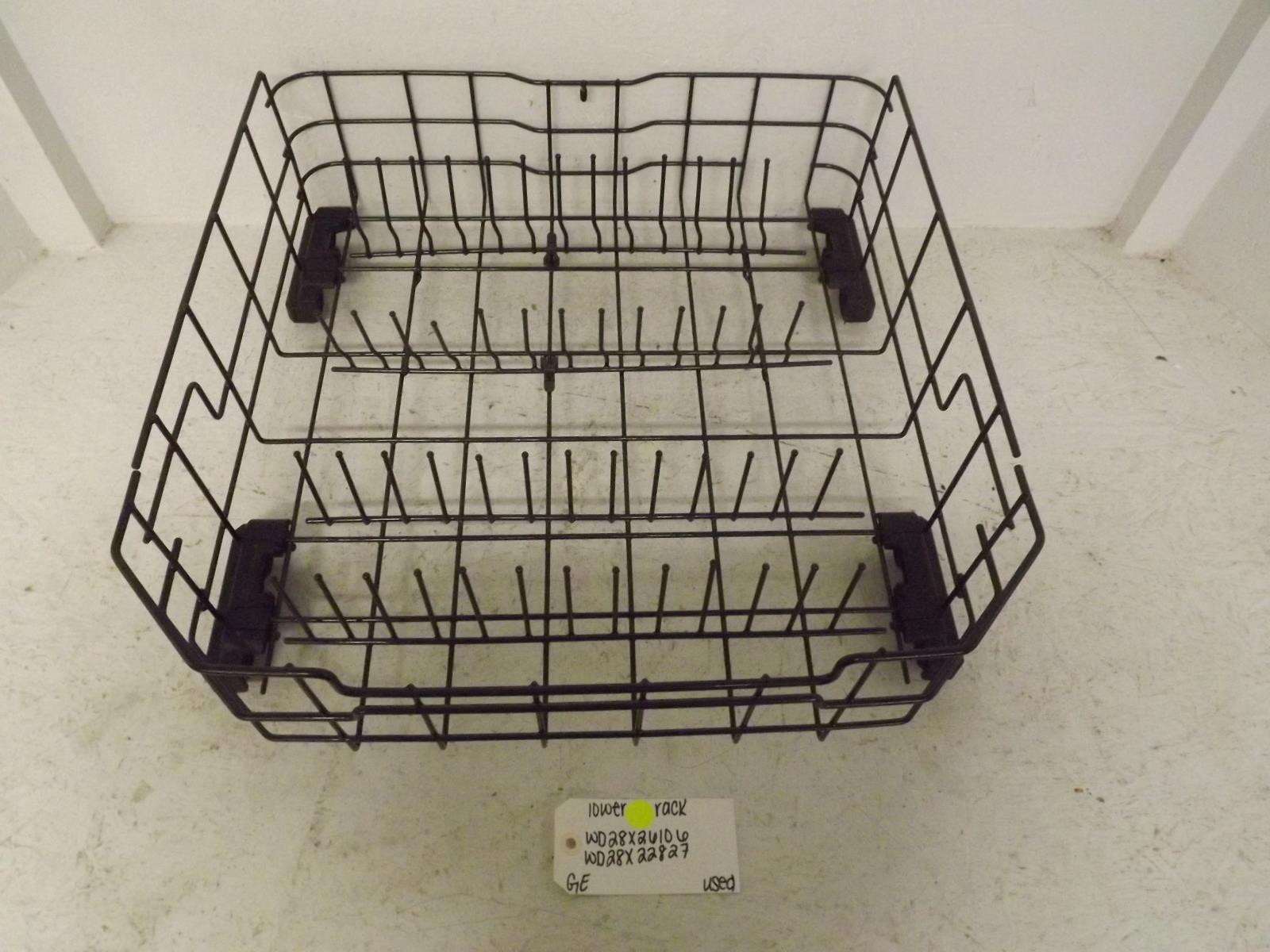 GE Dishwasher WD28X26106 WD28X22827 Lower Rack Used