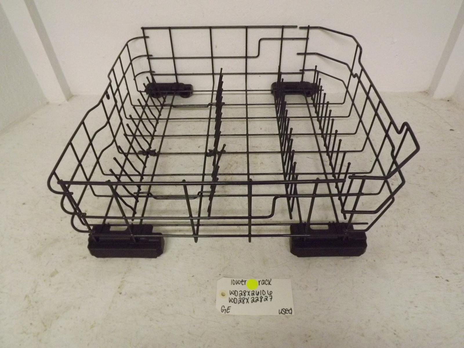 GE Dishwasher WD28X26106 WD28X22827 Lower Rack Used
