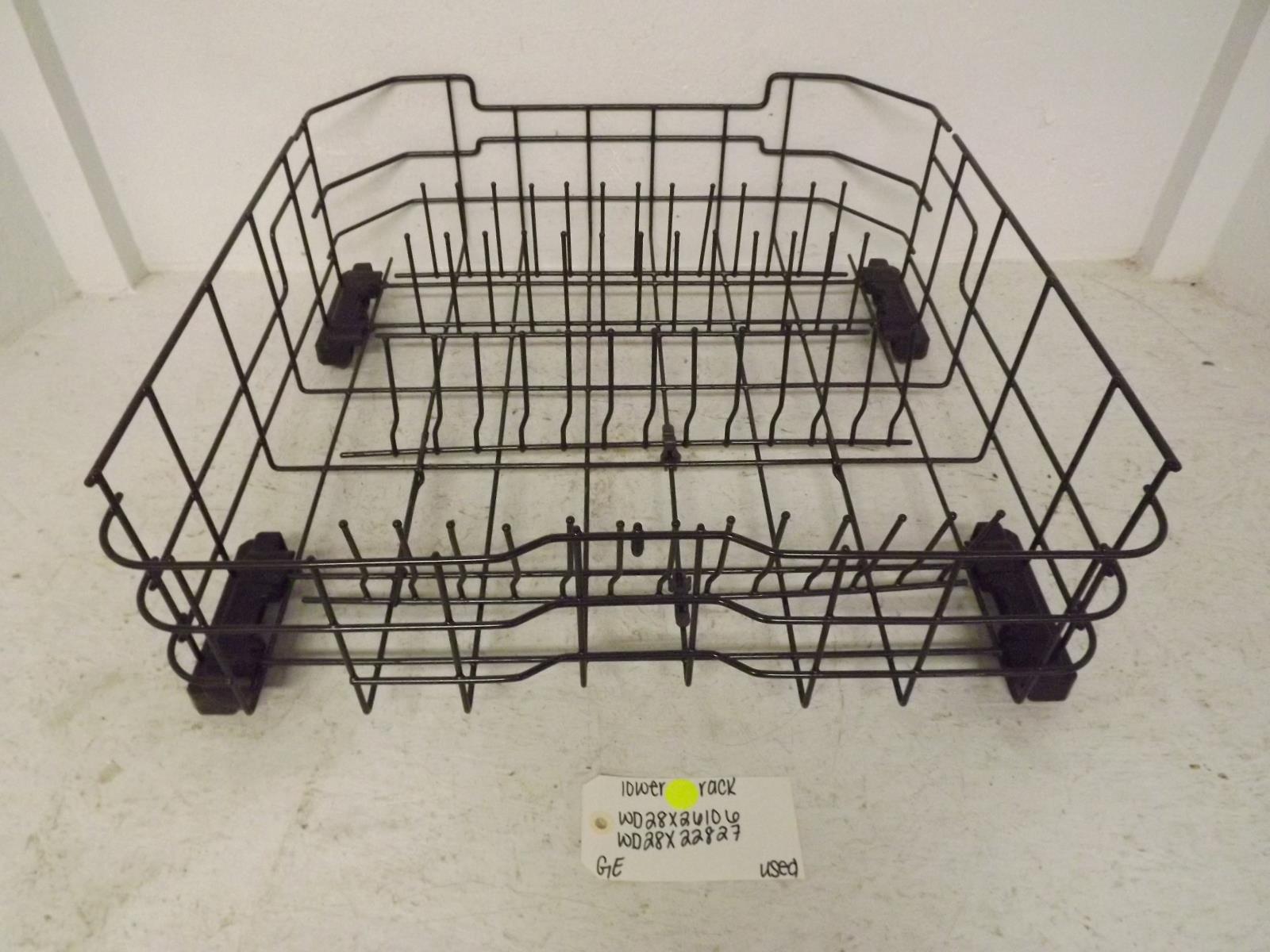 GE Dishwasher WD28X26106 WD28X22827 Lower Rack Used