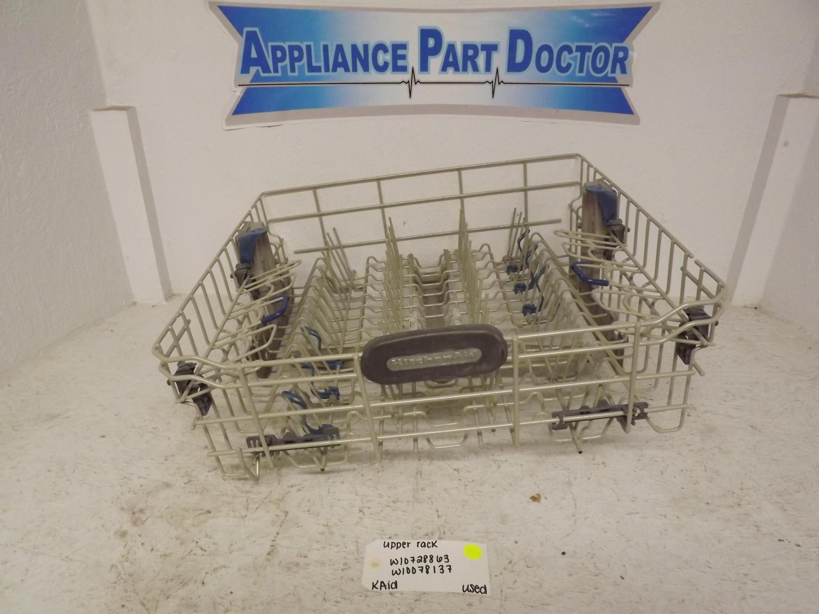 KitchenAid Dishwasher W10728863 W10078137 Upper Rack Used