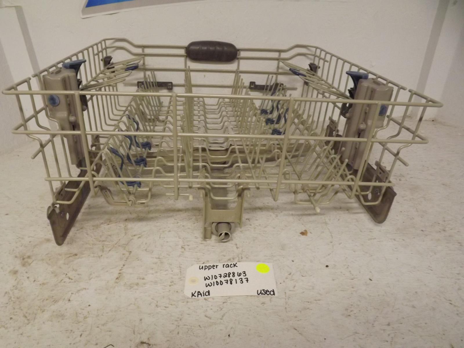KitchenAid Dishwasher W10728863 W10078137 Upper Rack Used