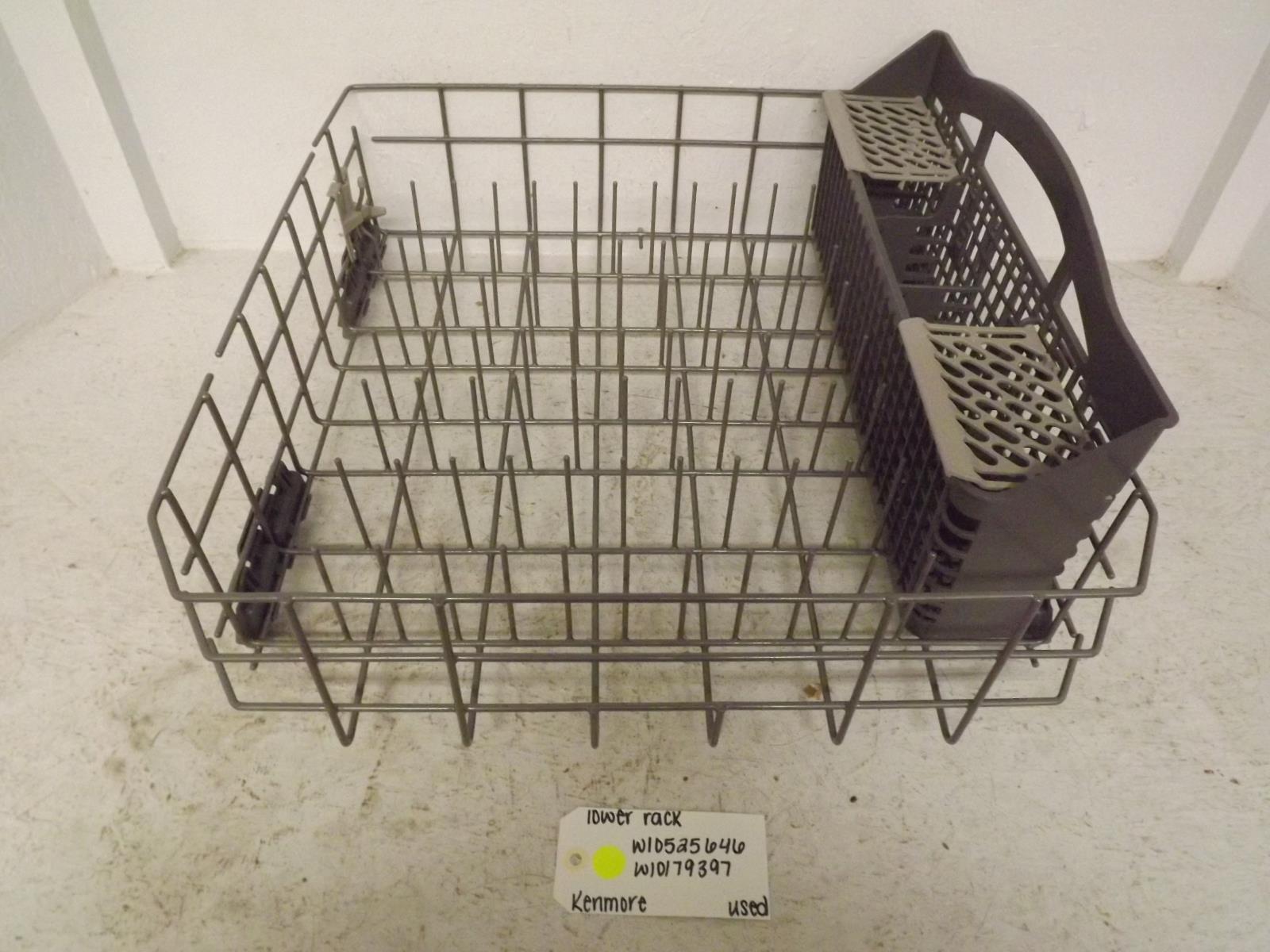 Kenmore Dishwasher W10525646 W10179397 Lower Rack Used