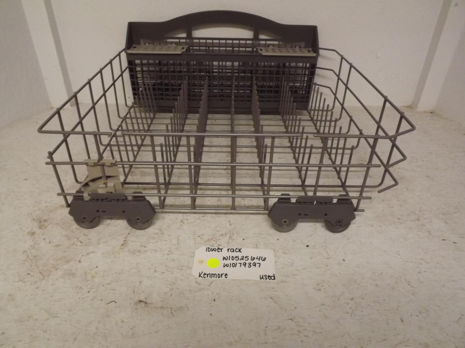 Kenmore Dishwasher W10525646 W10179397 Lower Rack Used