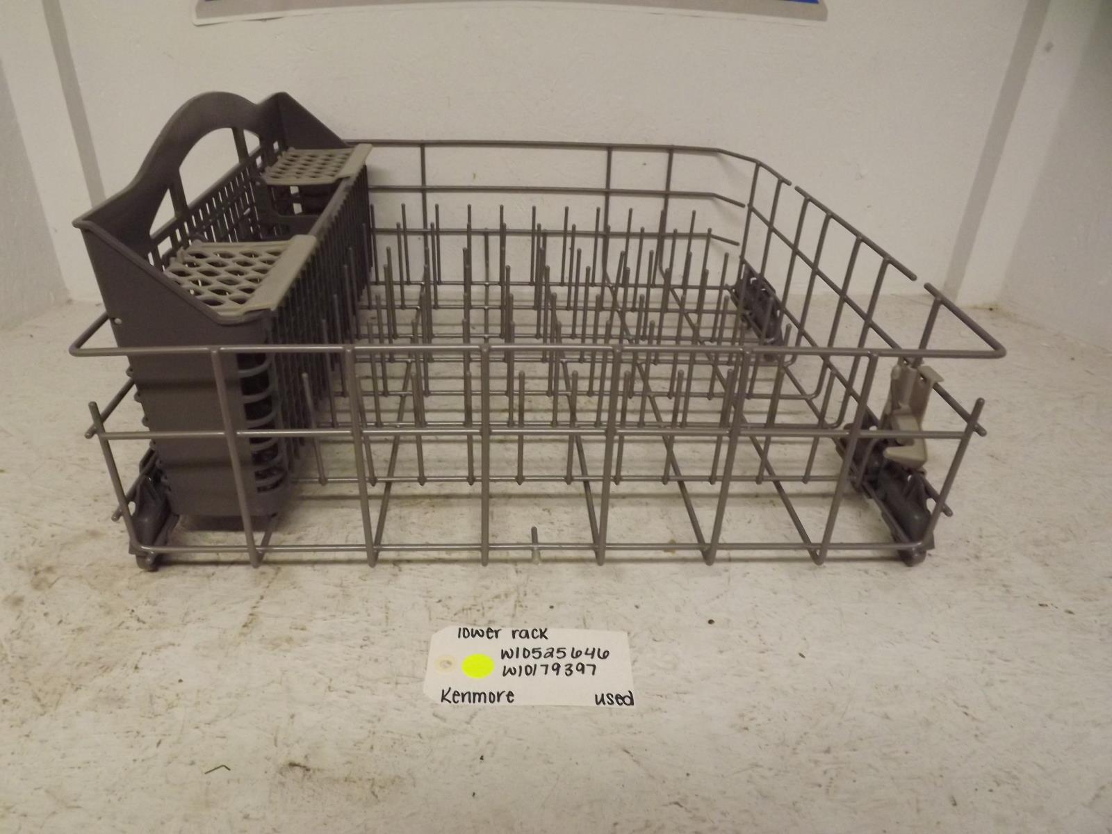 Kenmore Dishwasher W10525646 W10179397 Lower Rack Used
