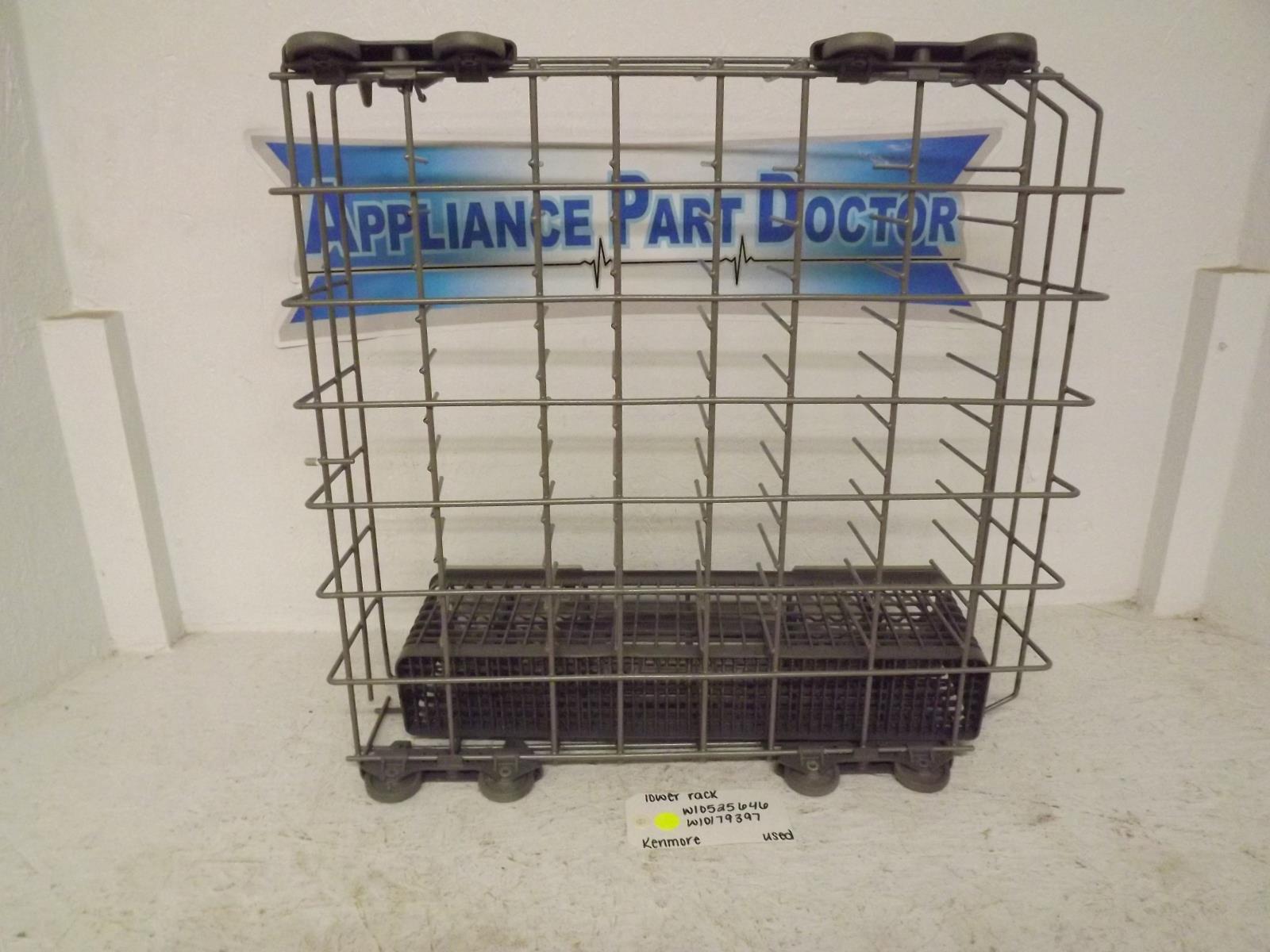 Kenmore Dishwasher W10525646 W10179397 Lower Rack Used