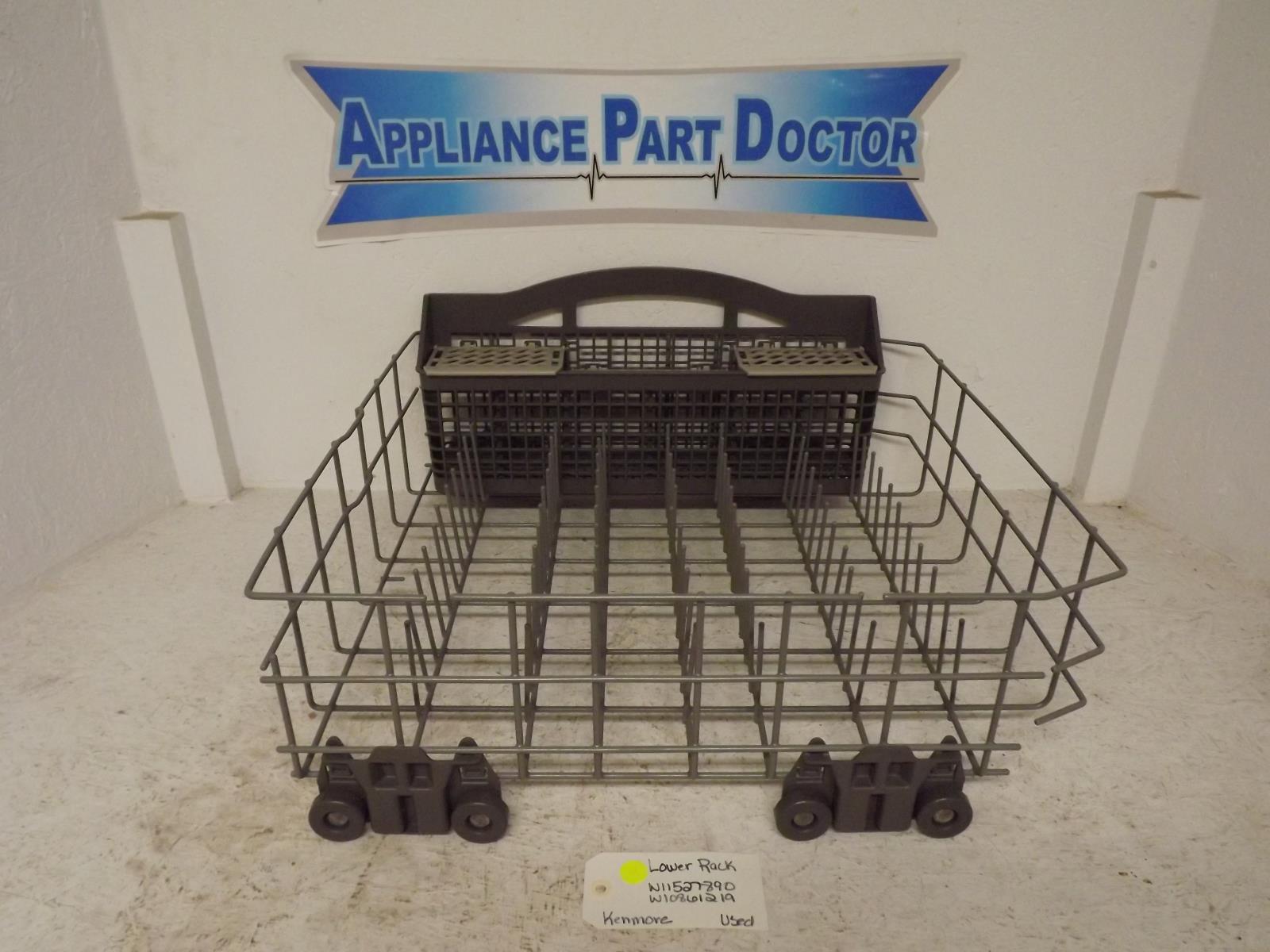 Kenmore Dishwasher W11527890  W10861219  Lower Rack Used