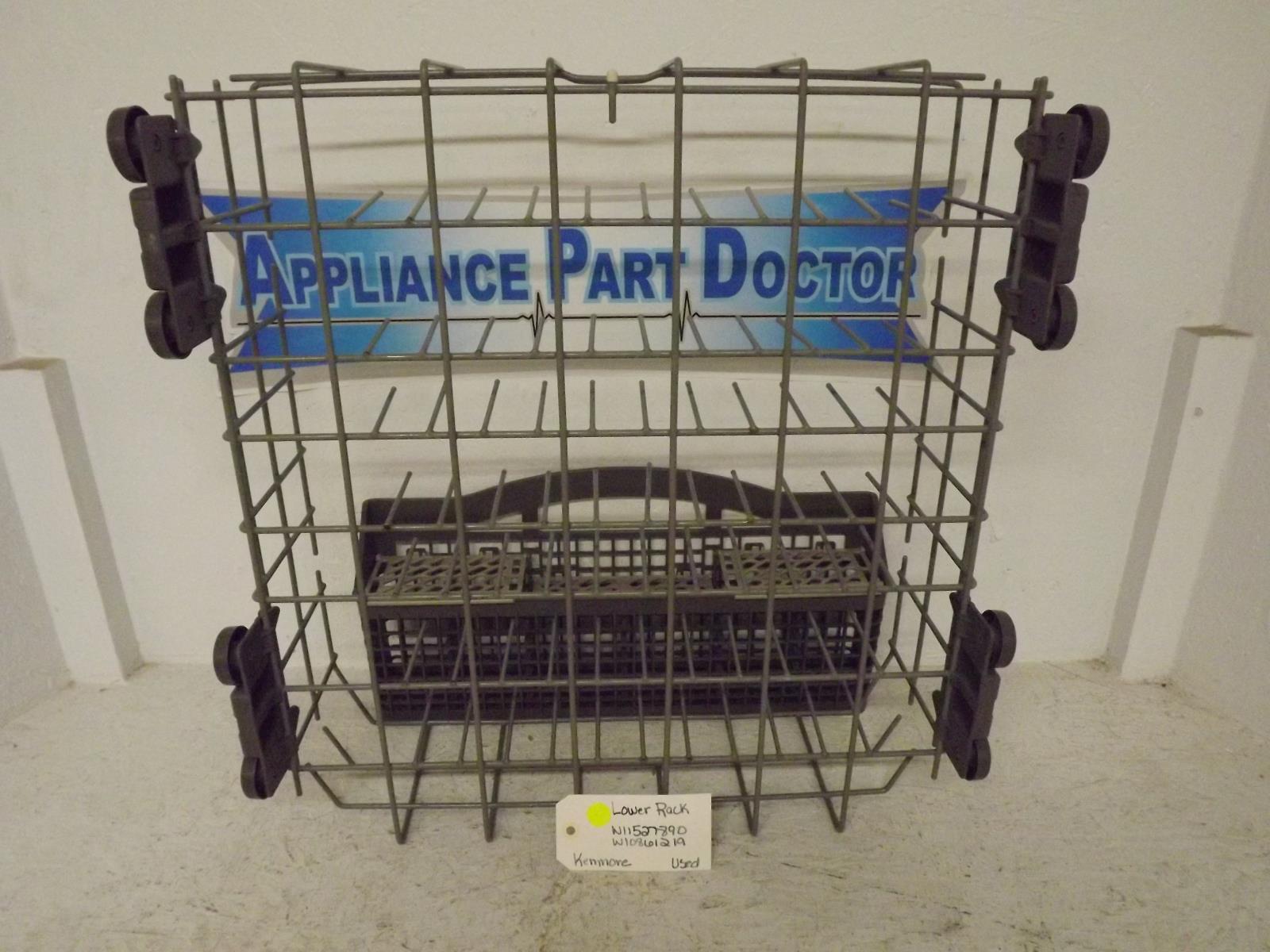 Kenmore Dishwasher W11527890  W10861219  Lower Rack Used