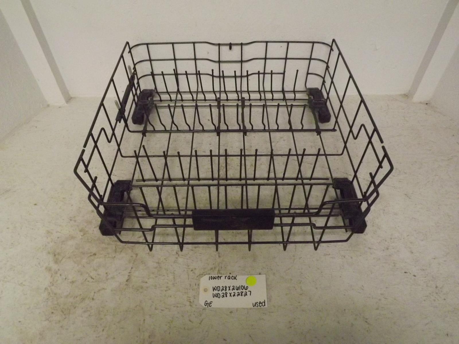 GE Dishwasher WD28X26106 WD28X22827 Lower Rack Used