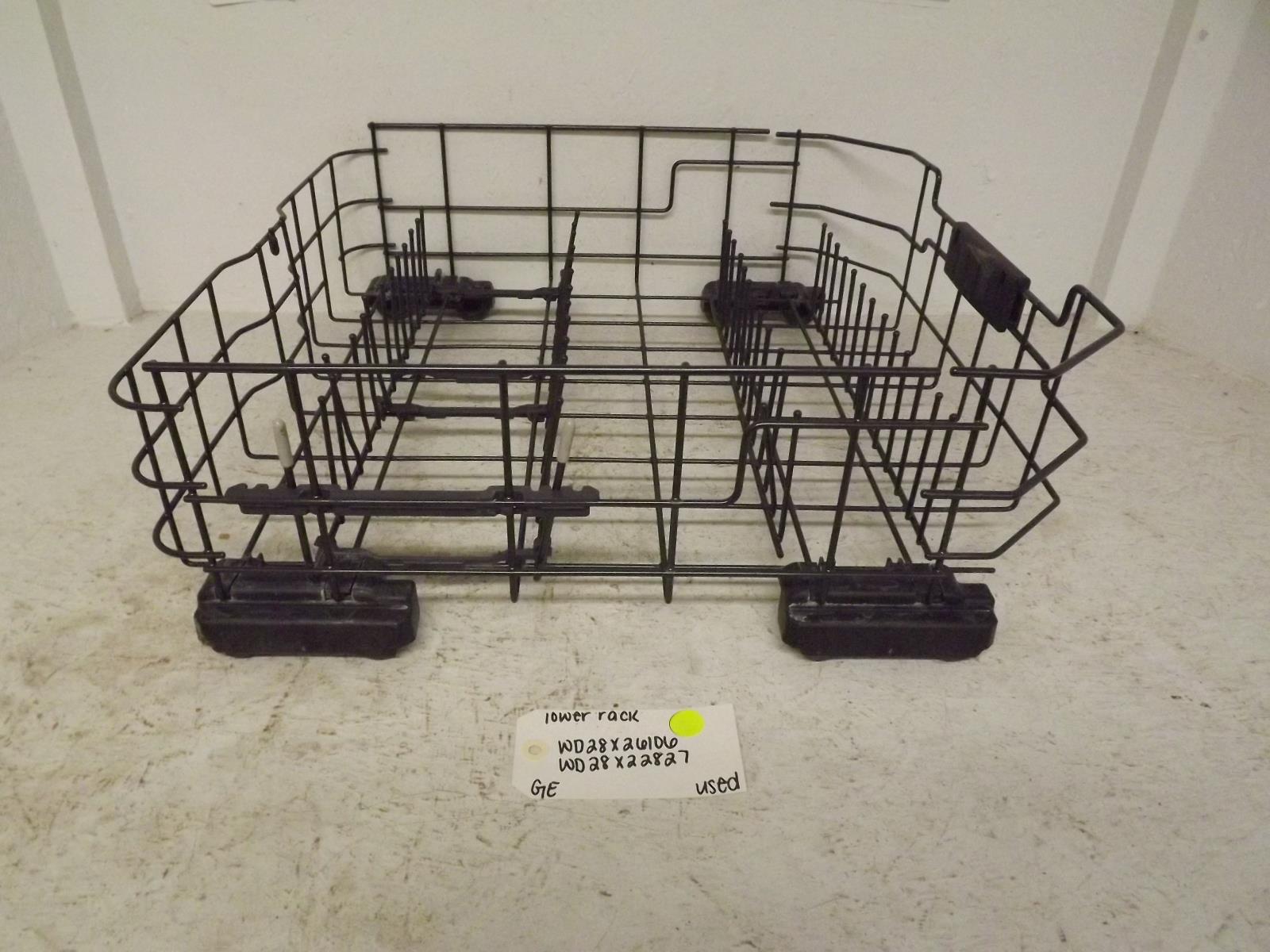 GE Dishwasher WD28X26106 WD28X22827 Lower Rack Used