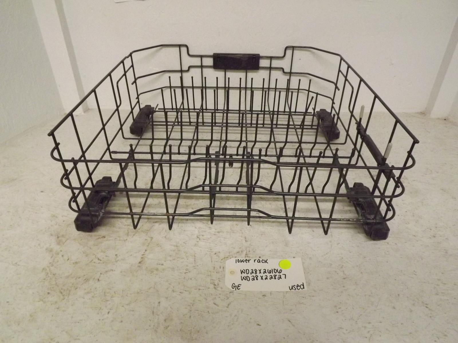 GE Dishwasher WD28X26106 WD28X22827 Lower Rack Used
