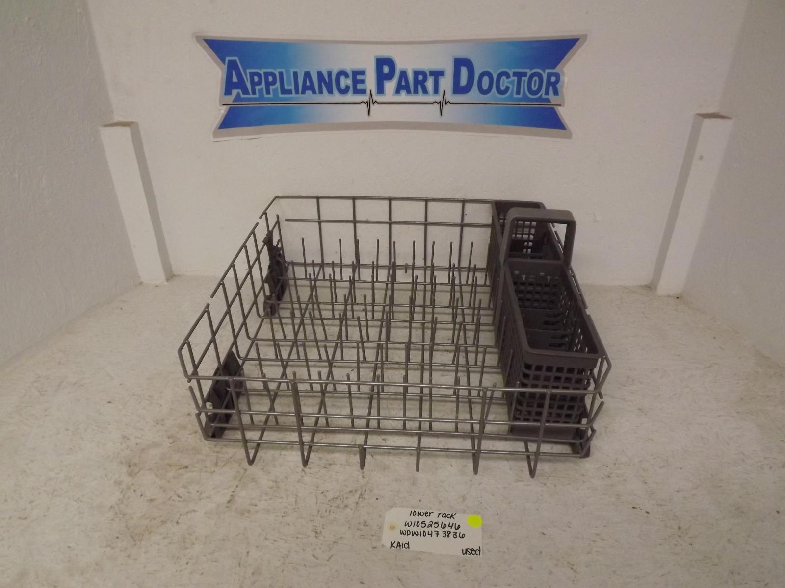 KitchenAid Dishwasher W10525646 WPW10473836 Lower Rack Used