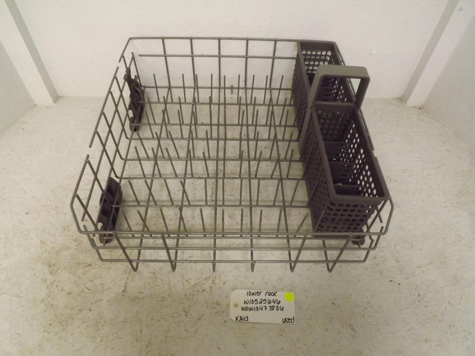 KitchenAid Dishwasher W10525646 WPW10473836 Lower Rack Used