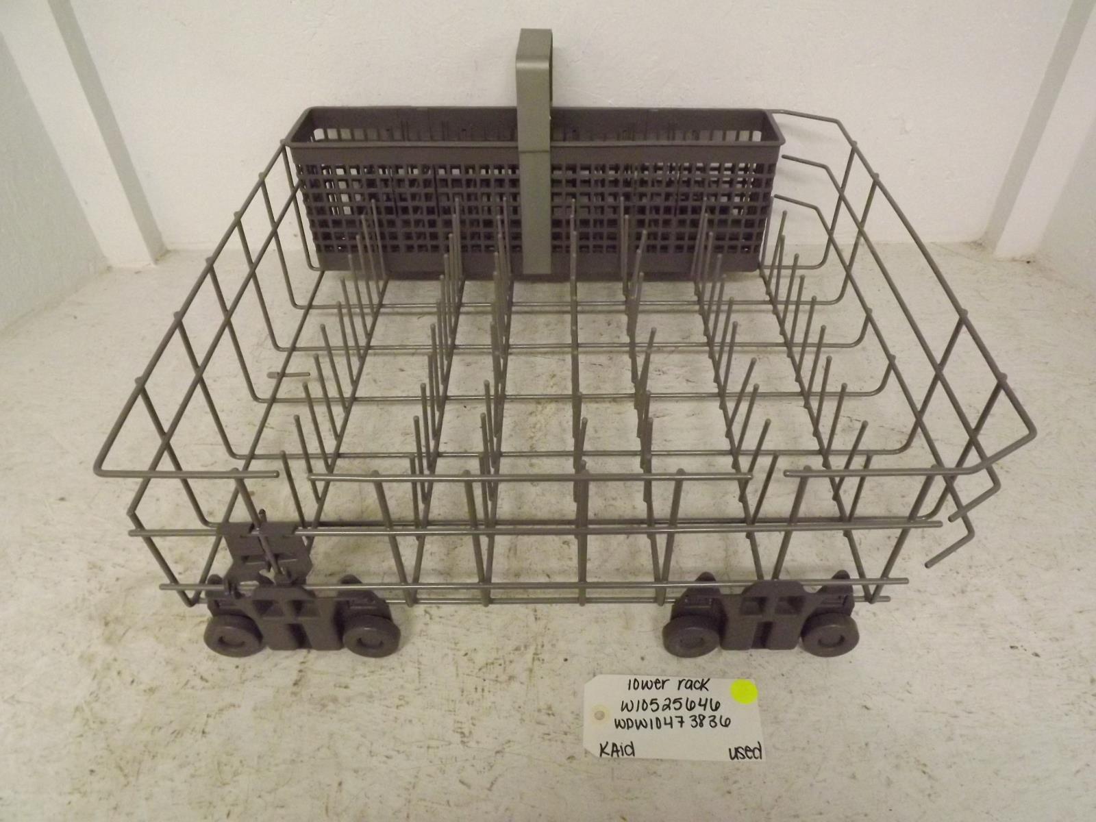 KitchenAid Dishwasher W10525646 WPW10473836 Lower Rack Used