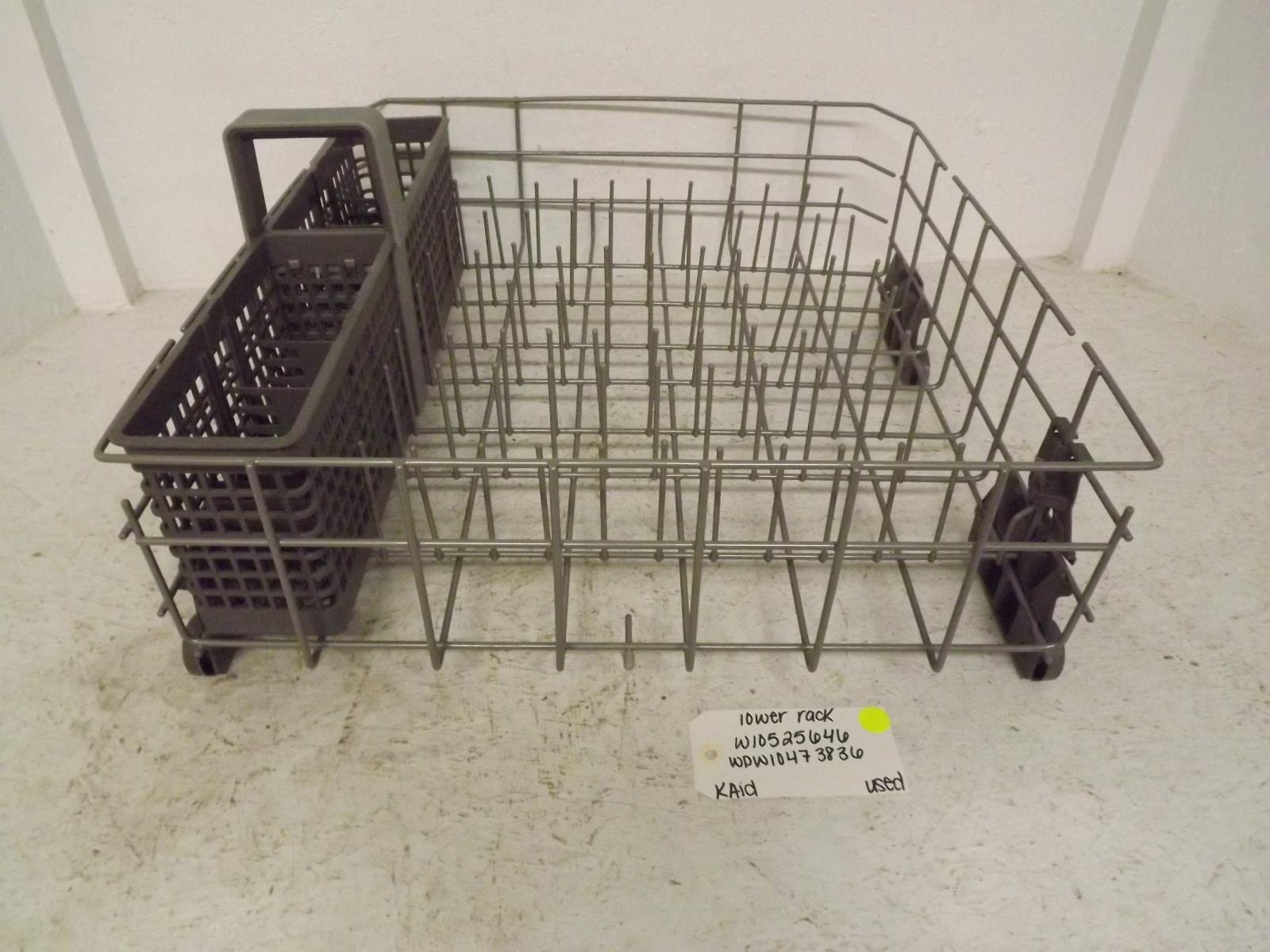 KitchenAid Dishwasher W10525646 WPW10473836 Lower Rack Used