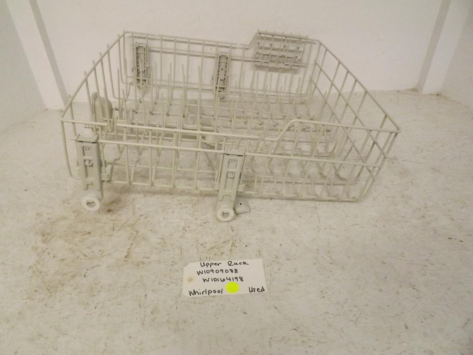Whirlpool Dishwasher W10909088 W10164198 Upper Rack Used