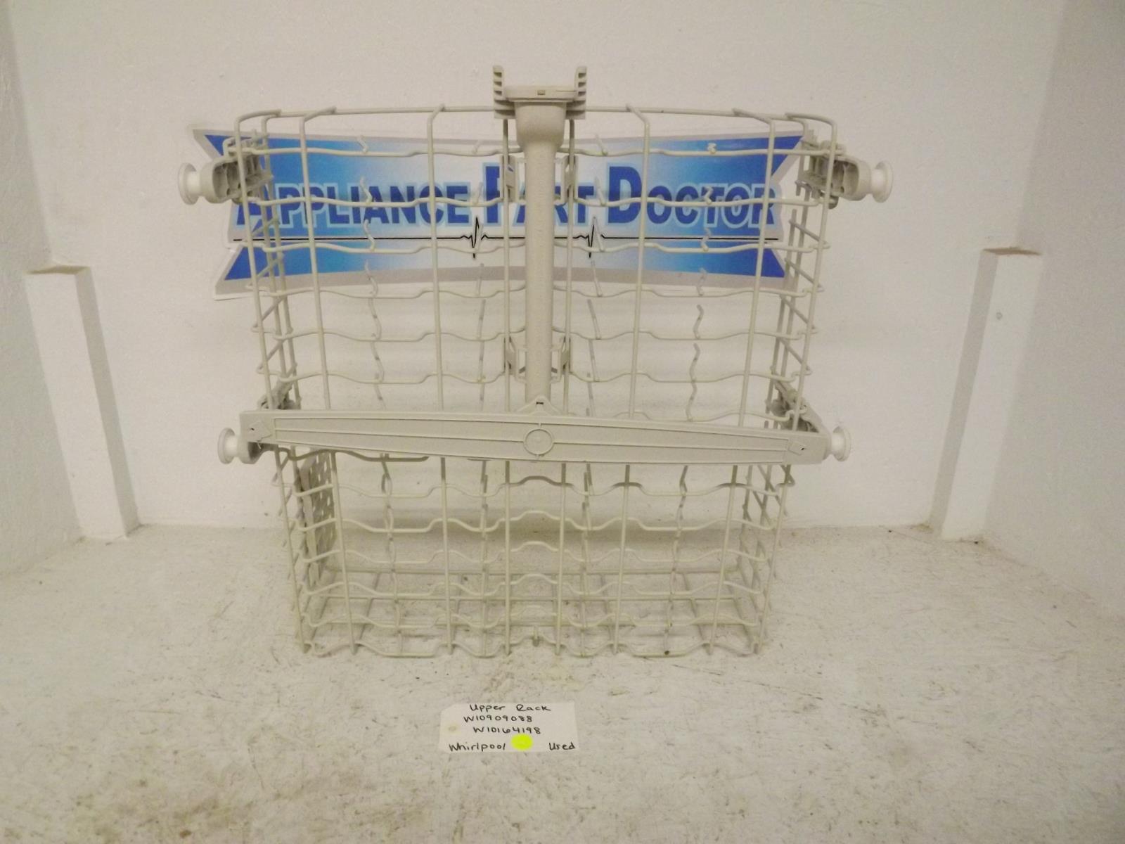 Whirlpool Dishwasher W10909088 W10164198 Upper Rack Used