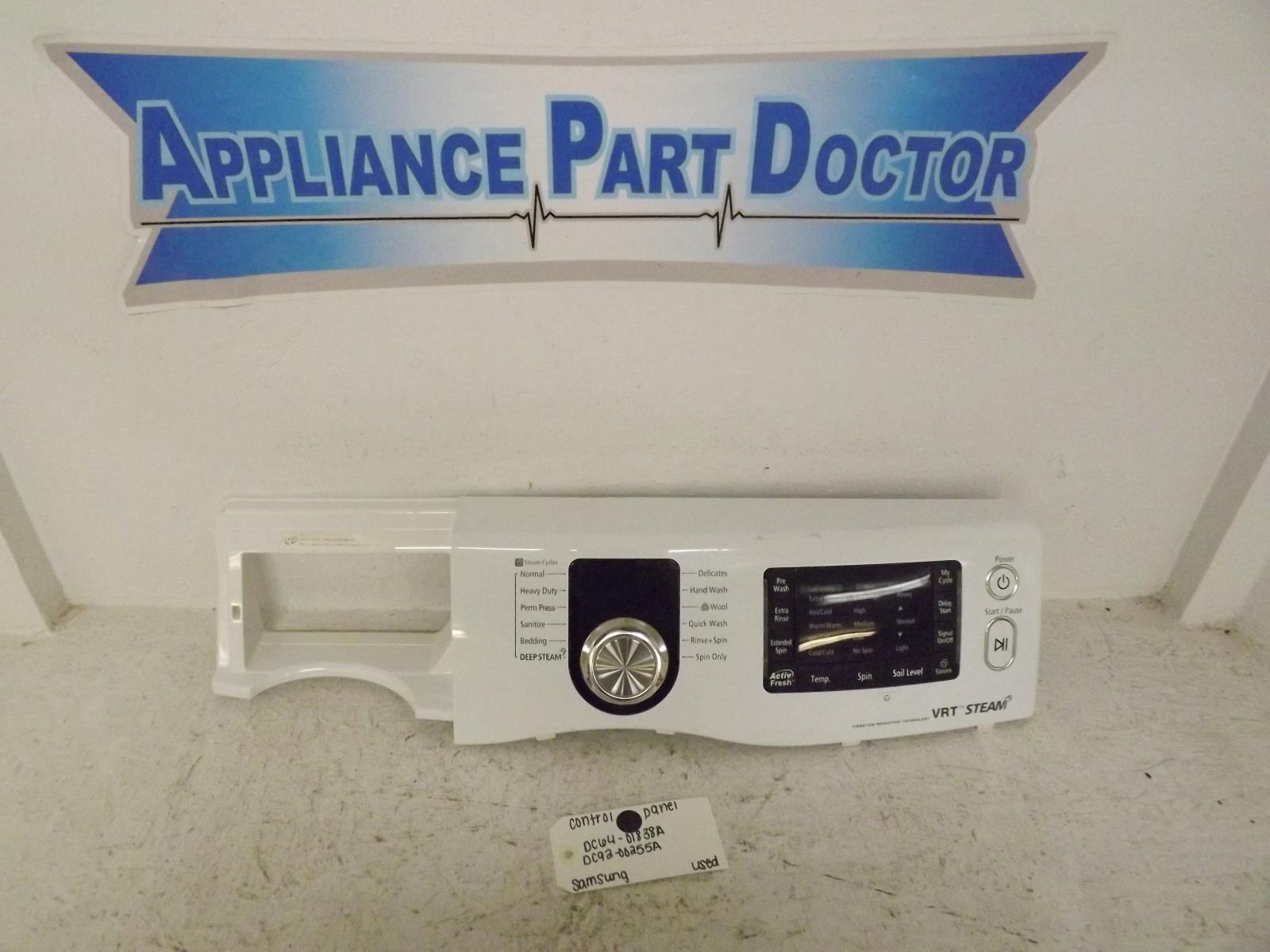 Samsung Washer DC64-01838A DC92-00255A Control Panel Used
