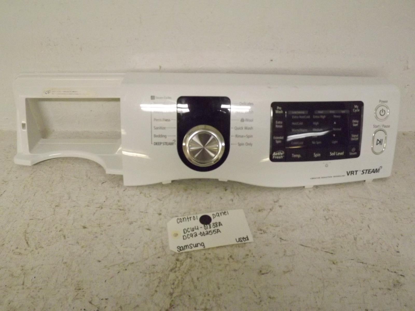 Samsung Washer DC64-01838A DC92-00255A Control Panel Used
