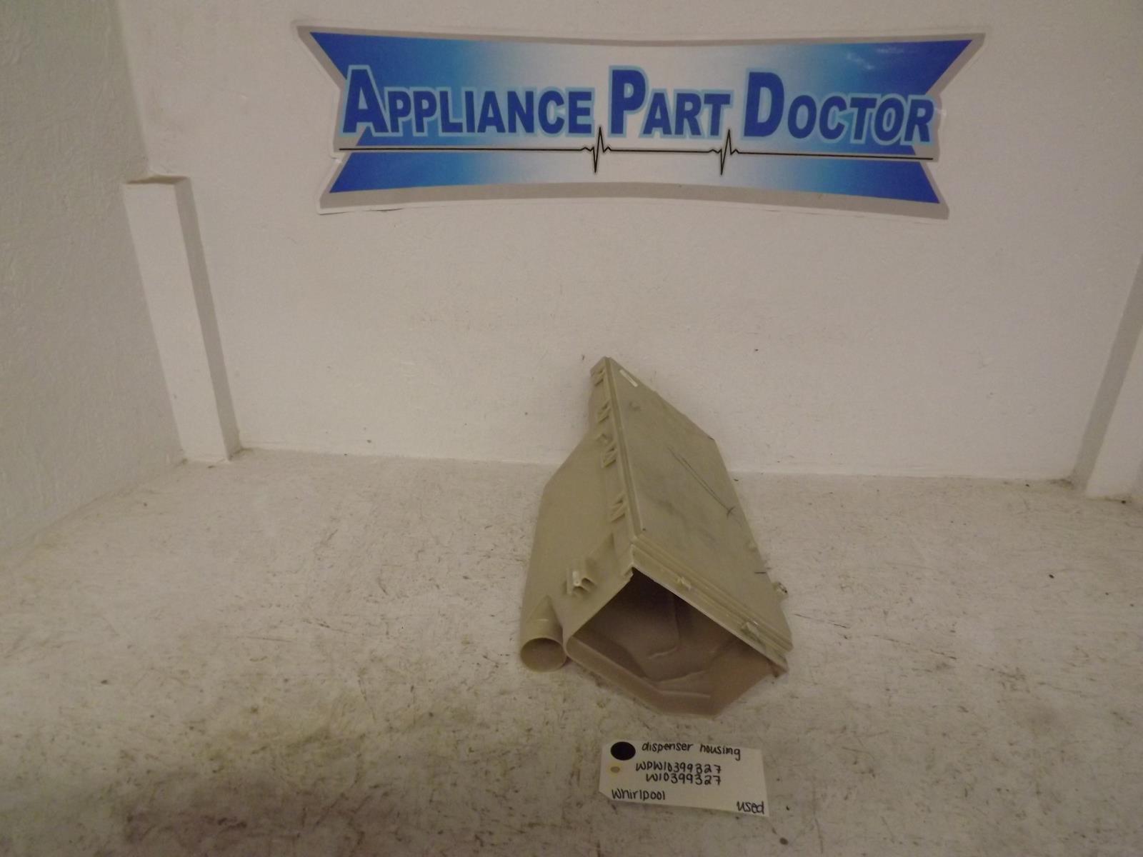 Whirlpool Washer WPW10399327 W10399327 Dispenser Housing Used