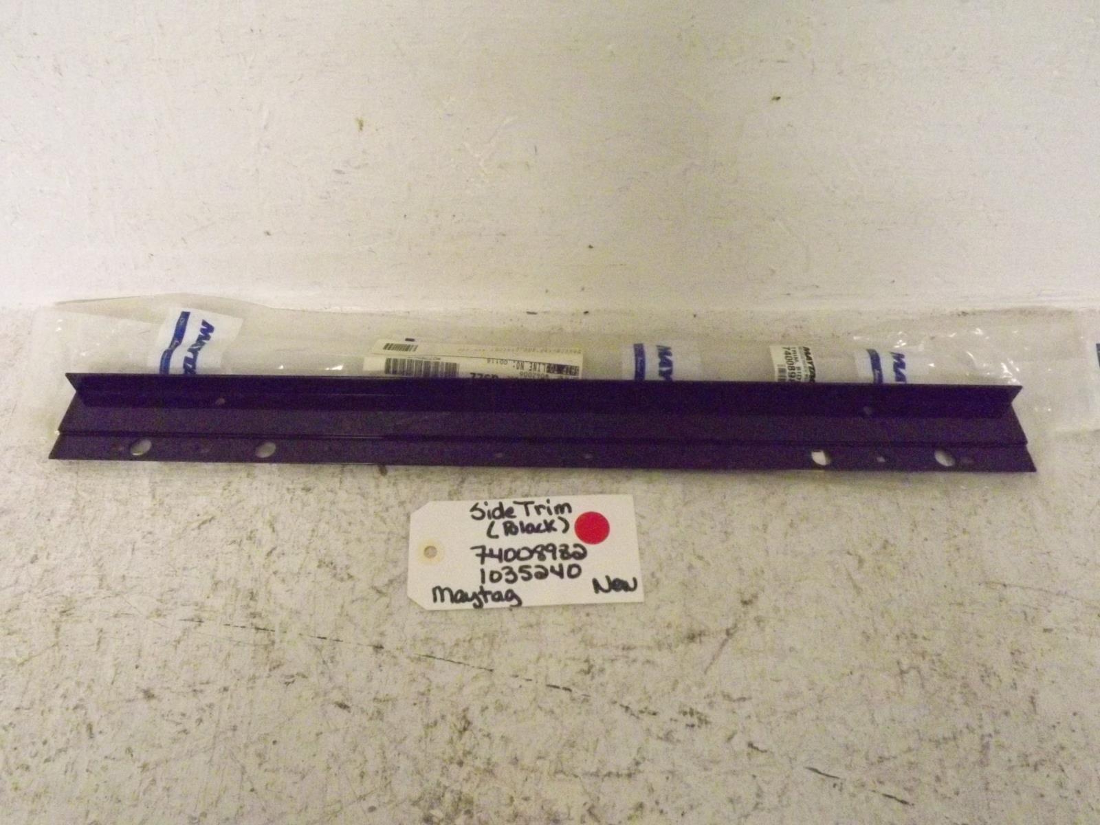 Maytag Range 74008982  1035240  Side Trim, Black New