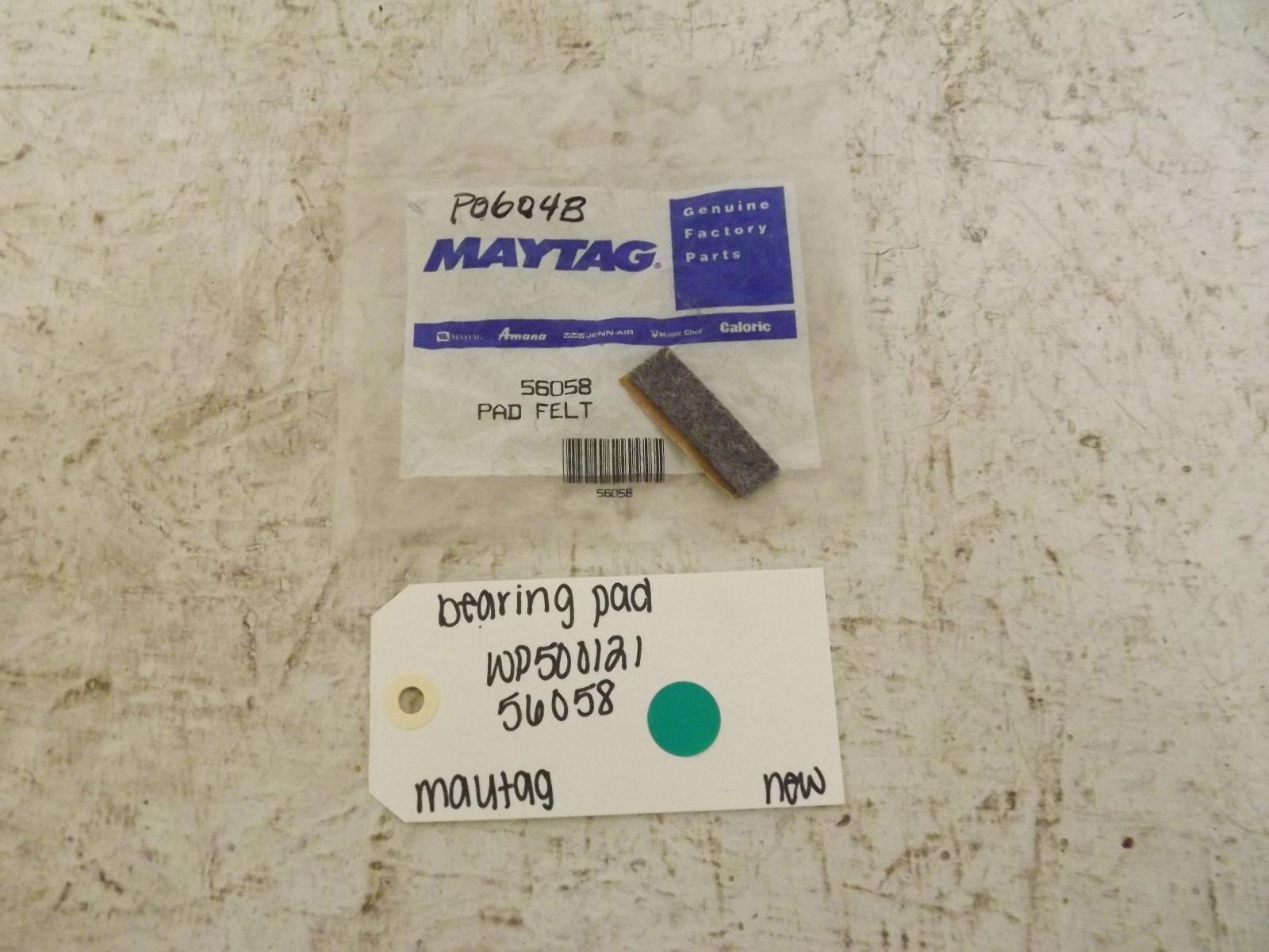 Maytag Dryer WP500121 56058 Bearing Pad New