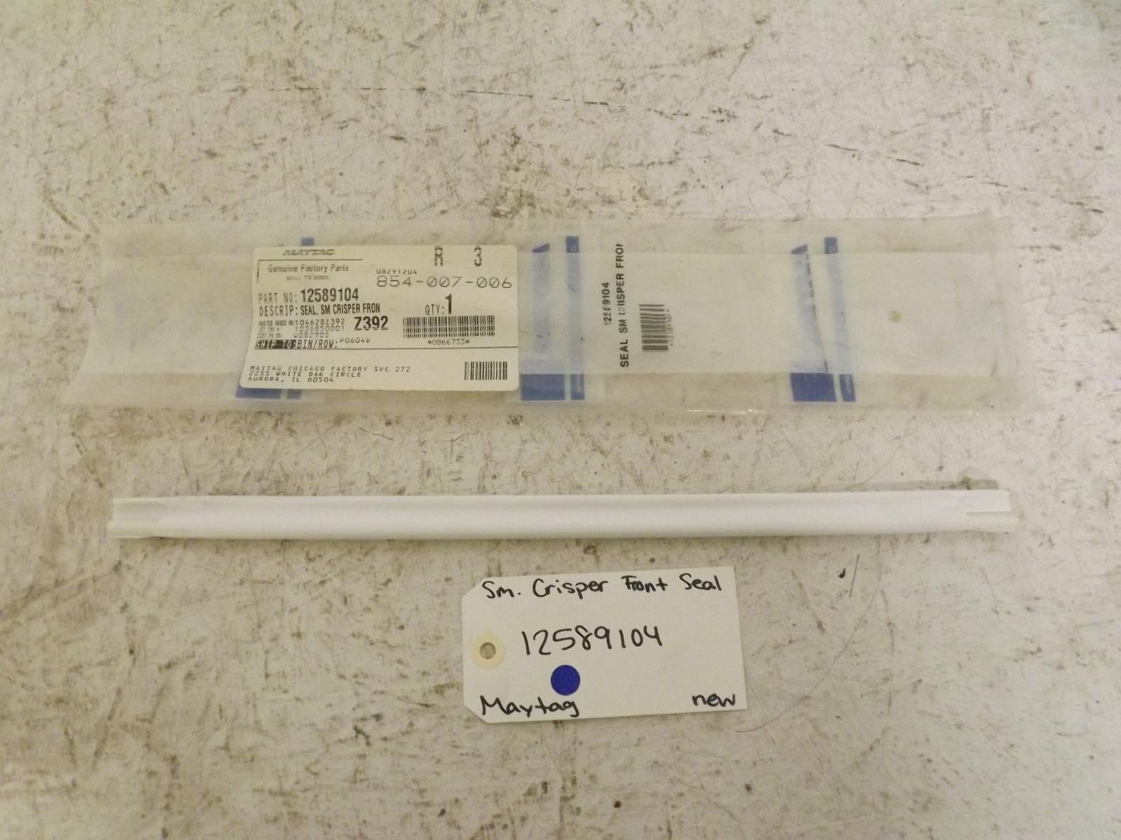 Maytag Refrigerator 12589104 Small Crisper Front Seal New