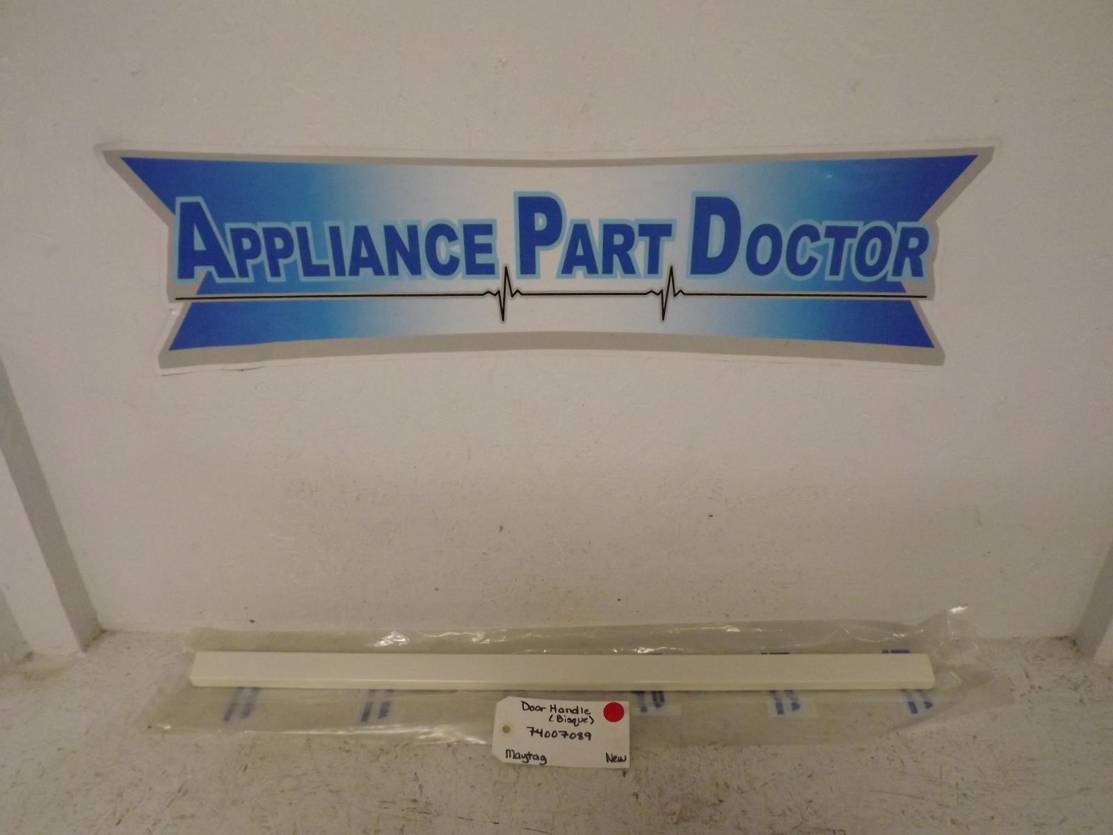 Maytag Range 74007089 Door Handle (Bisque) New