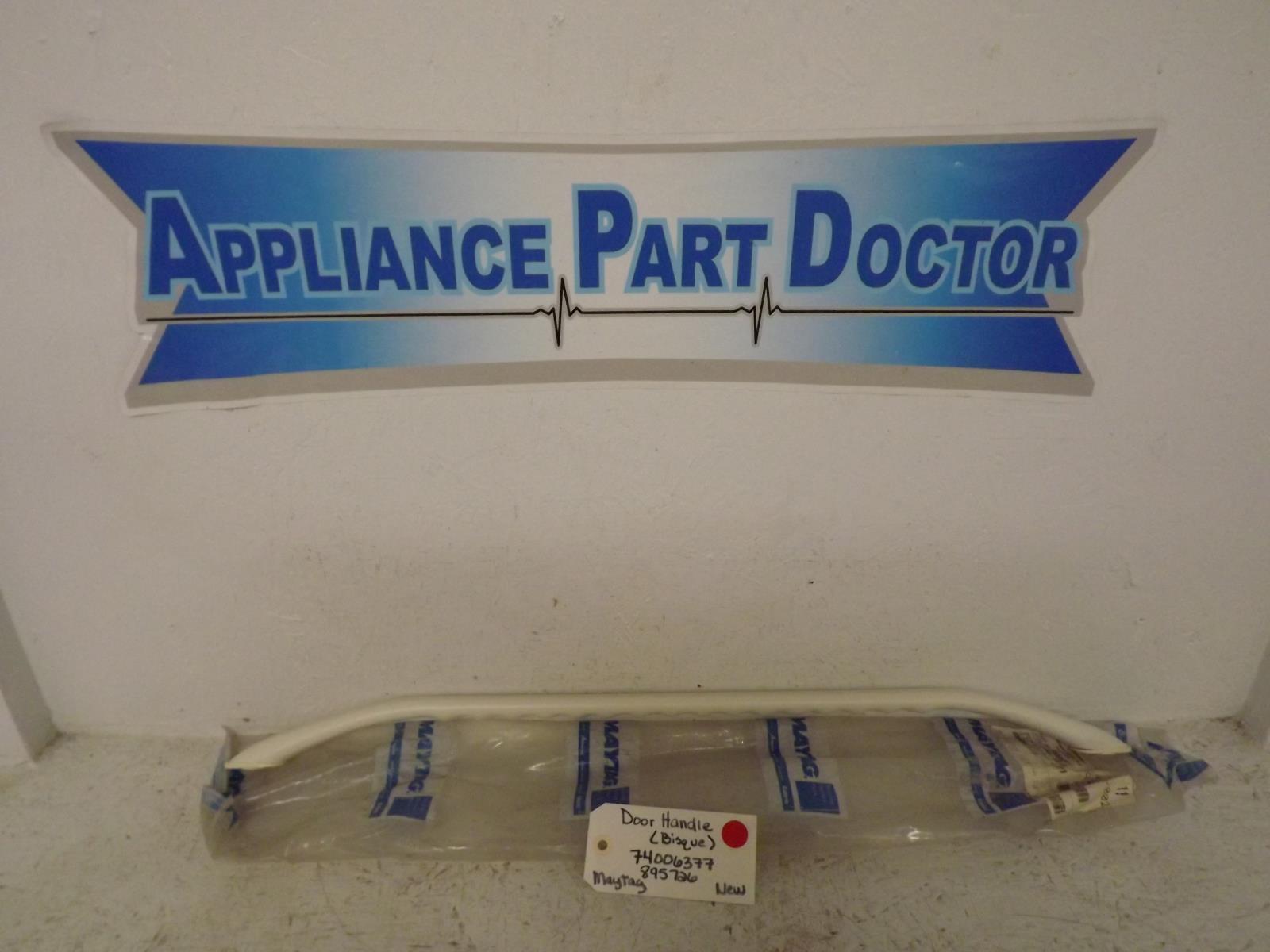 Maytag Range 74006377 895726  Door Handle (Bisque) New