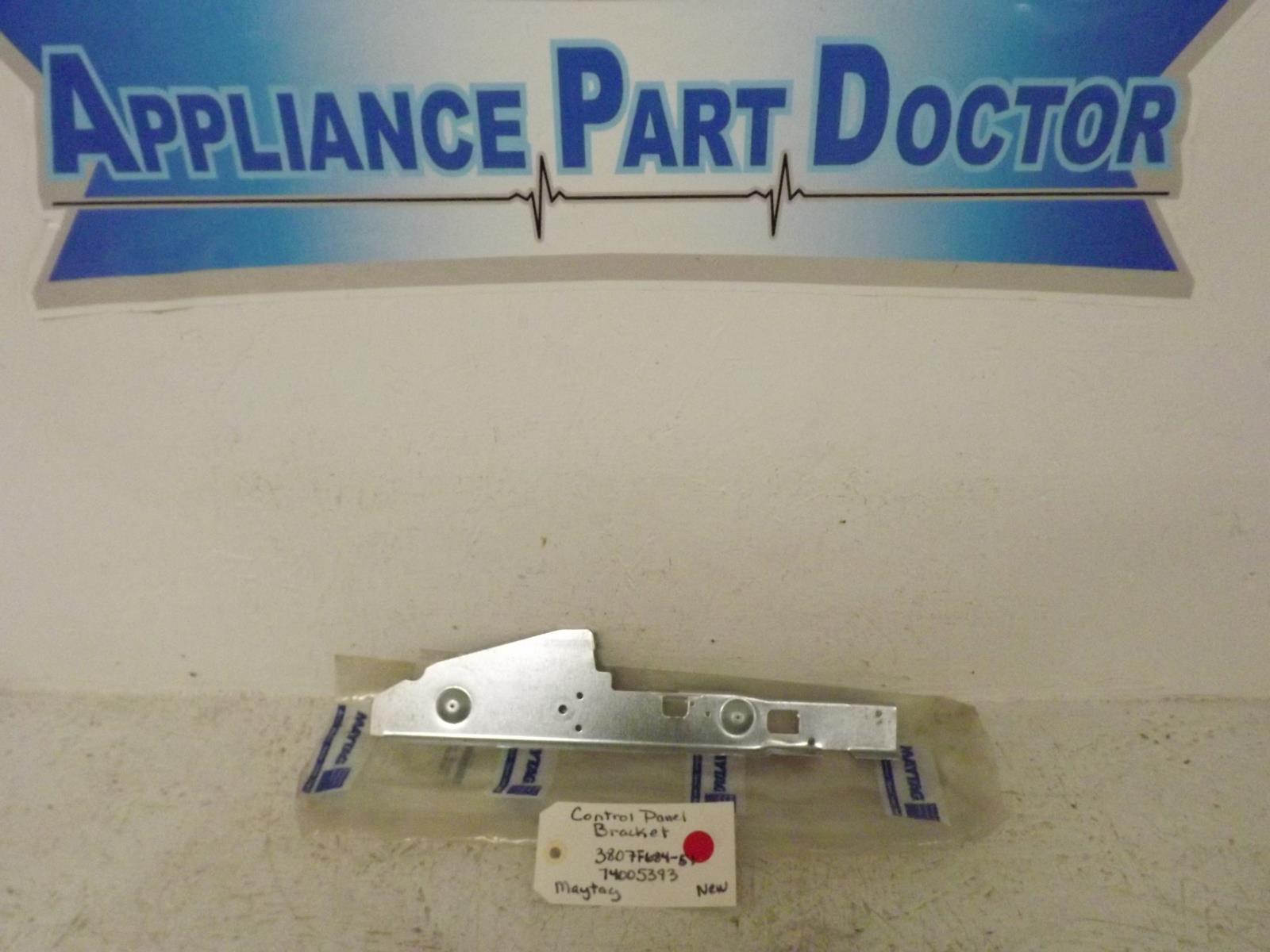 Maytag Range 3807F684-51 74005393 Control Panel Bracket New
