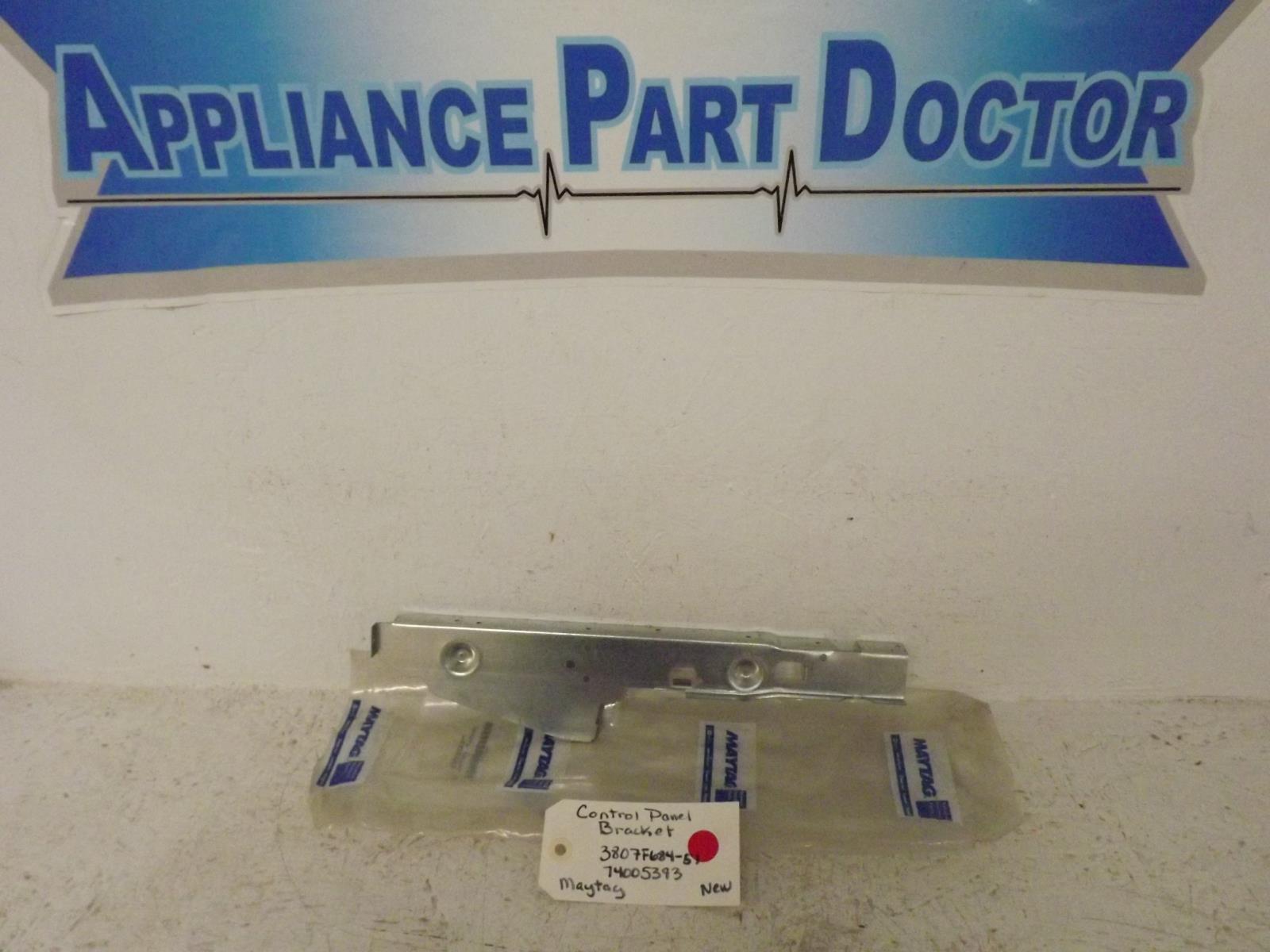 Maytag Range 3807F684-51 74005393 Control Panel Bracket New
