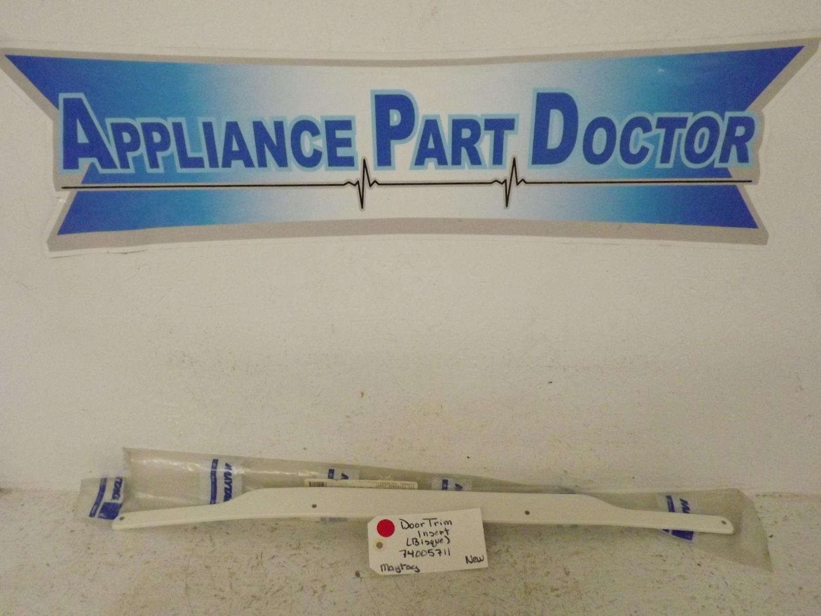 Maytag Range 74005711 Door Trim Insert (Bisque) New
