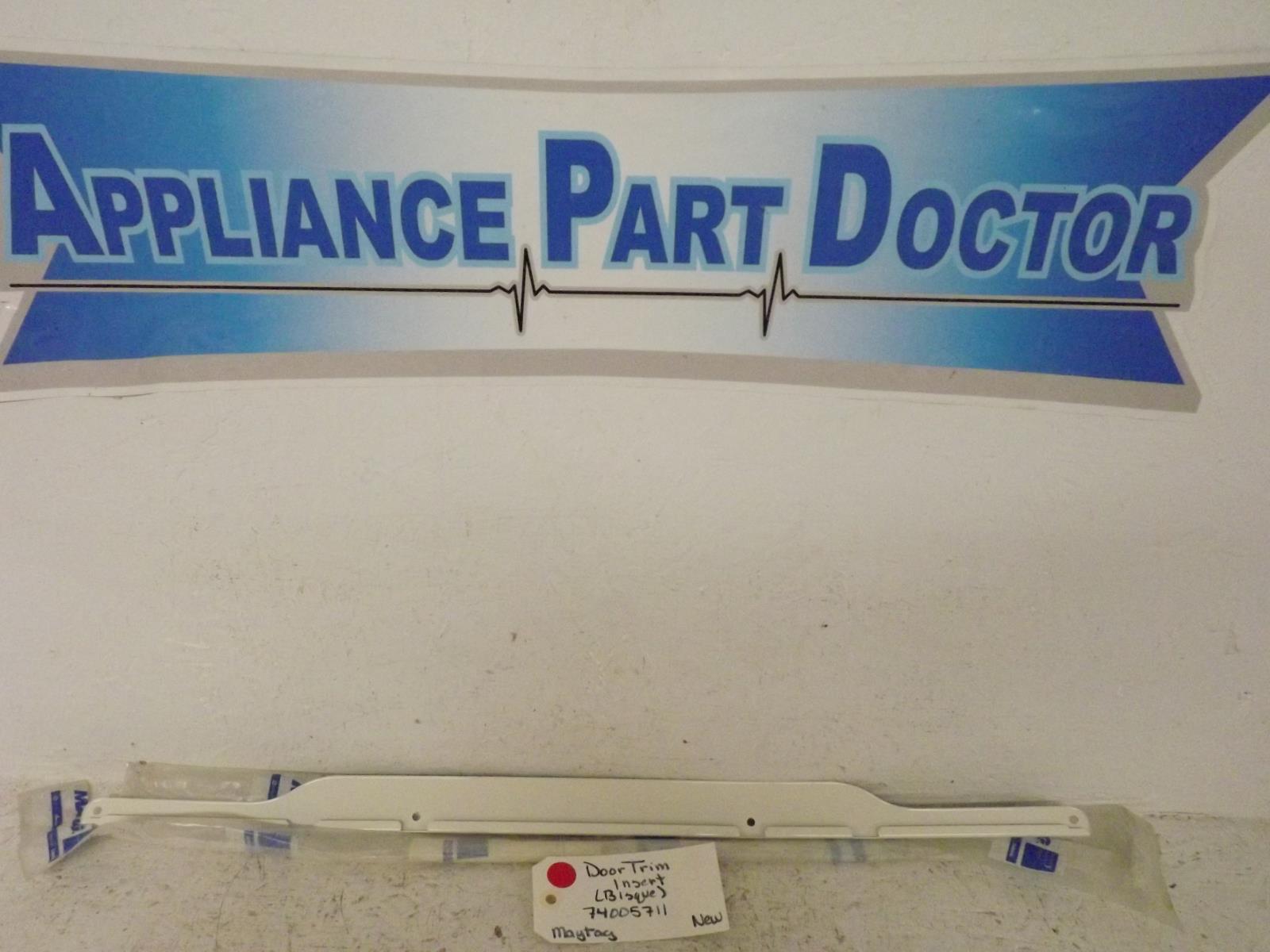 Maytag Range 74005711 Door Trim Insert (Bisque) New