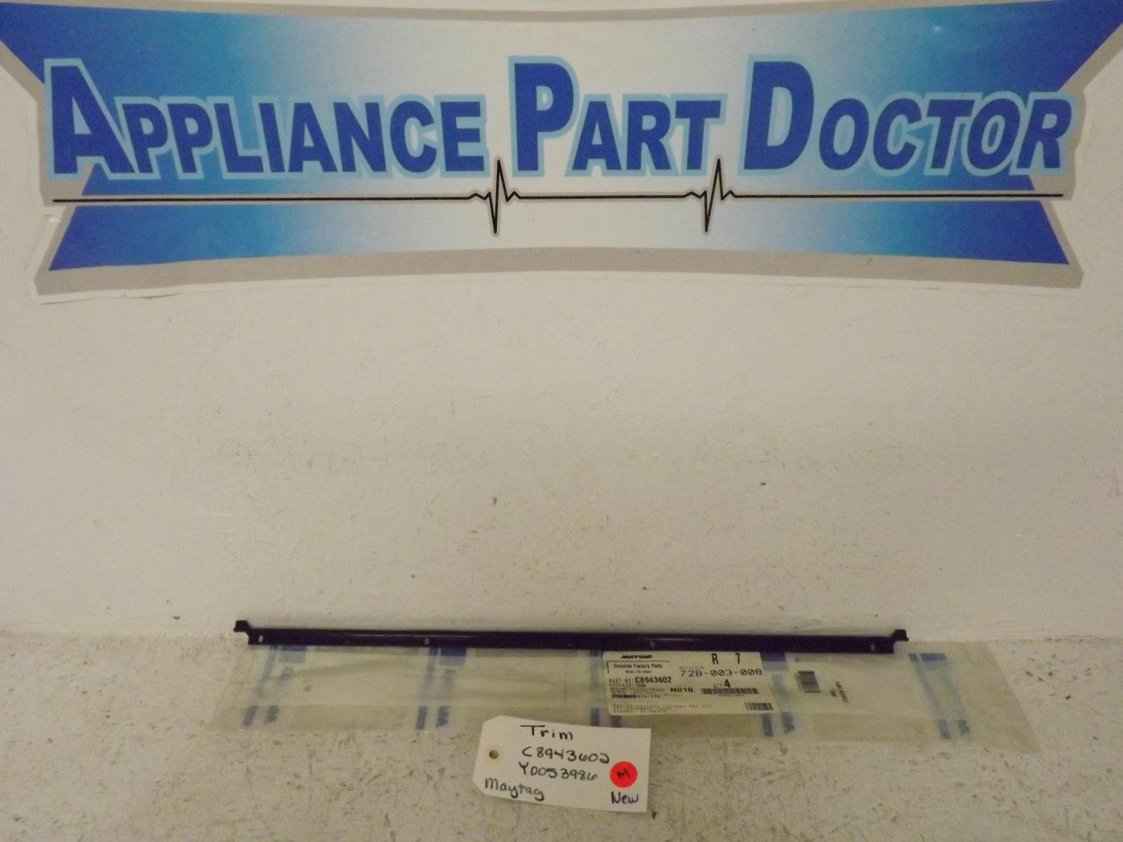Maytag Microwave C8943602 Y0053986 Trim New