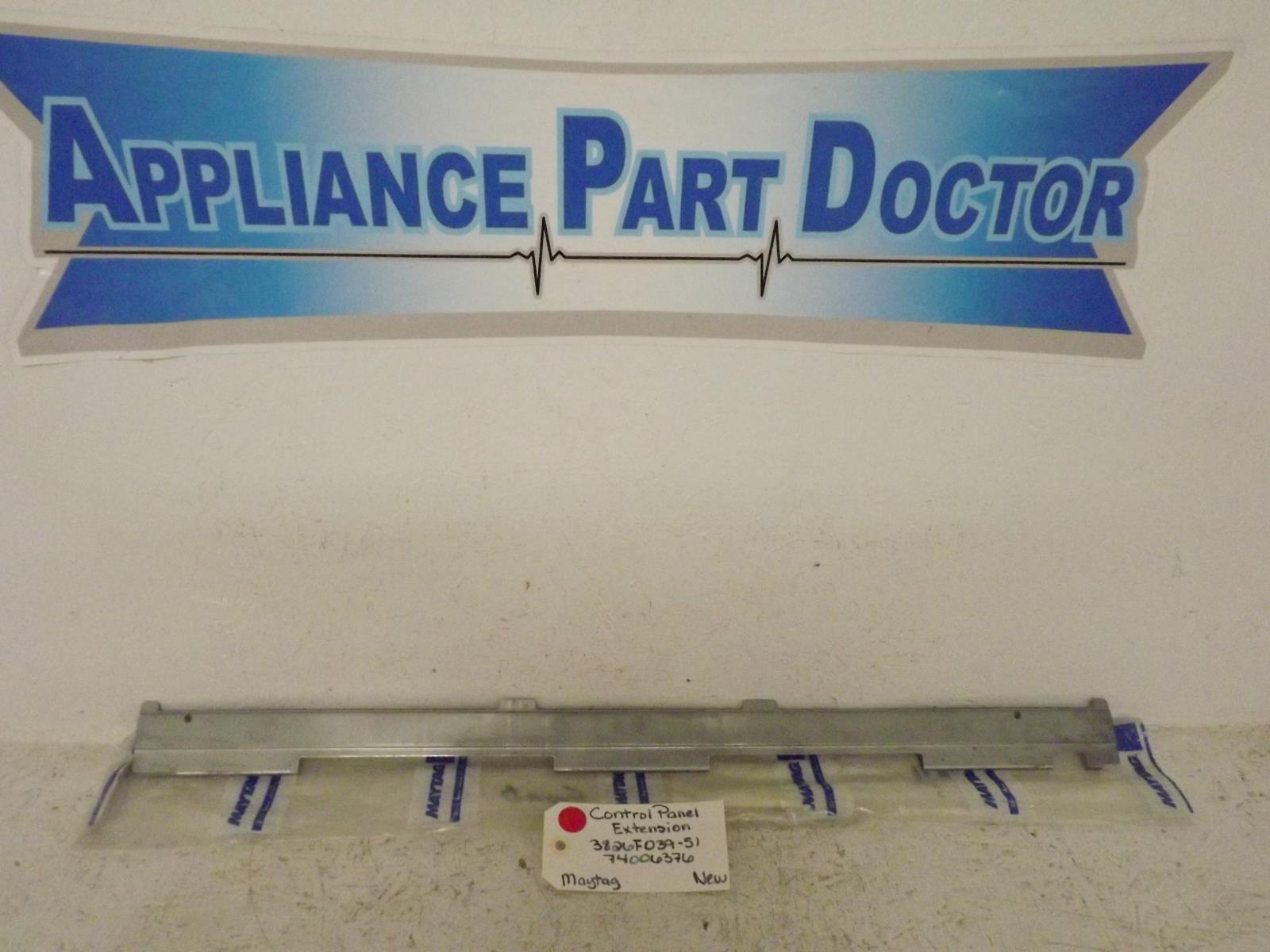 Maytag Range 3826F039-5  74006376  Control Panel Extension New