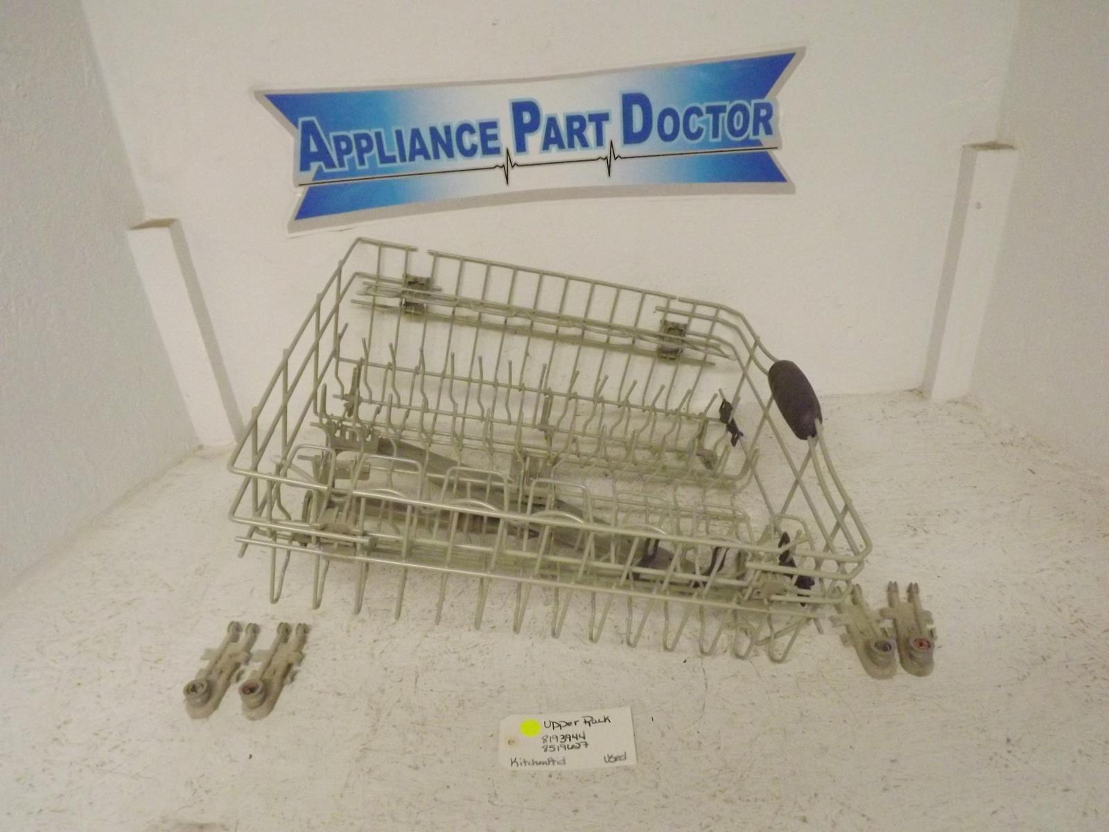 KitchenAid Dishwasher 8193944 8519627  Upper Rack Used