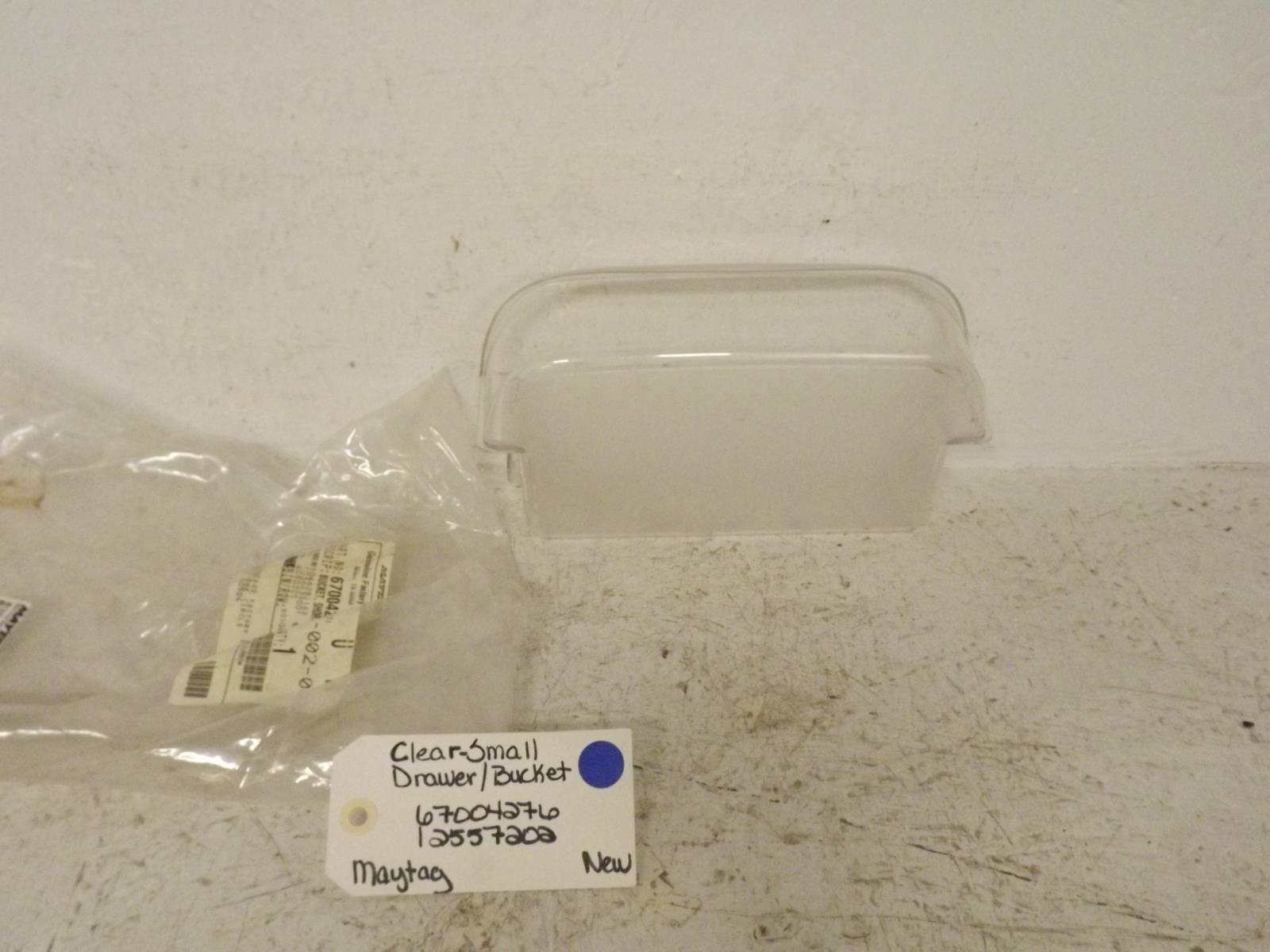 Maytag Refrigerator 67004276 12557202 Clear-Small Drawer/Bucket New