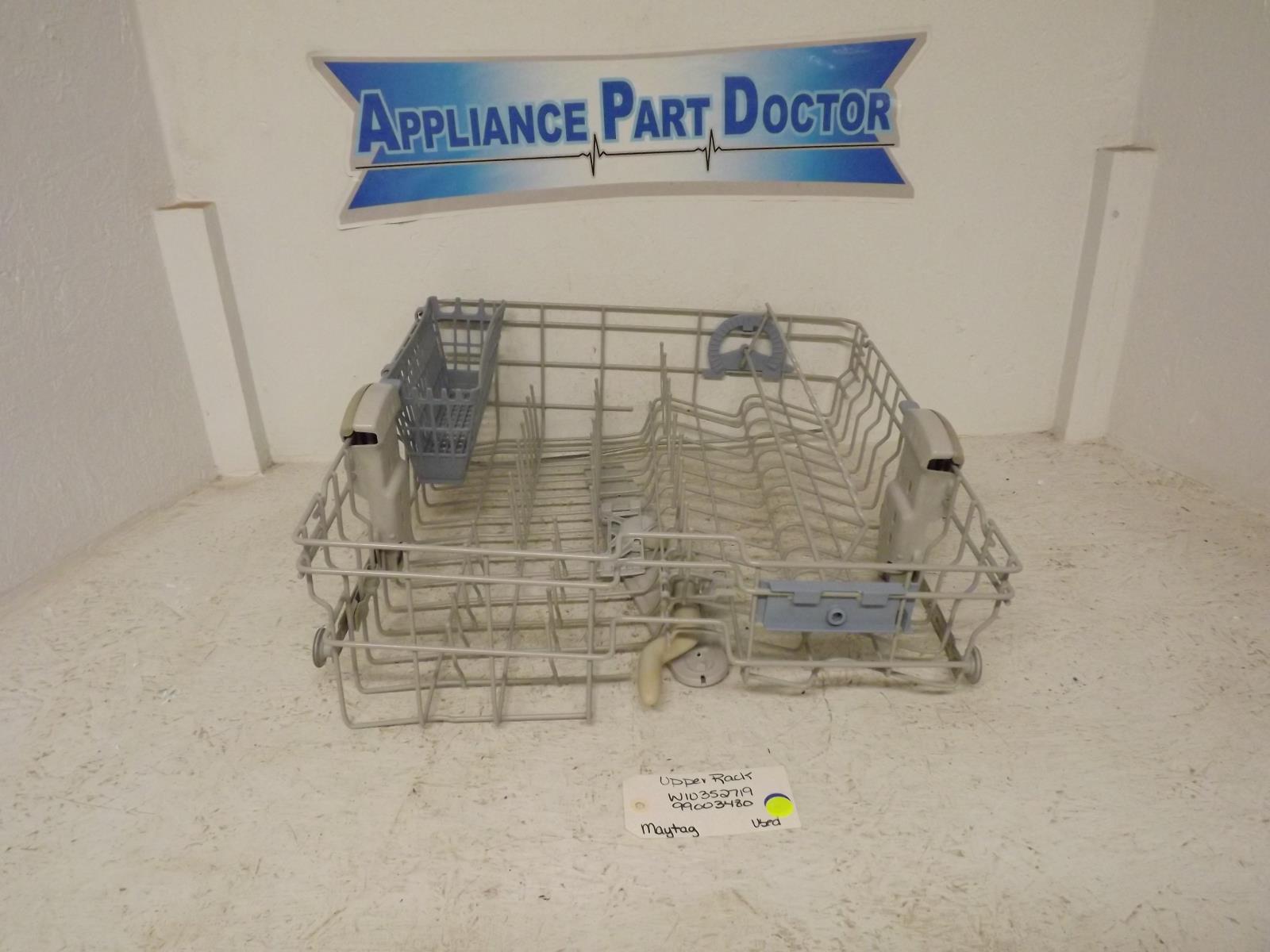 Maytag Dishwasher W10352719 99003480 Upper Rack Used