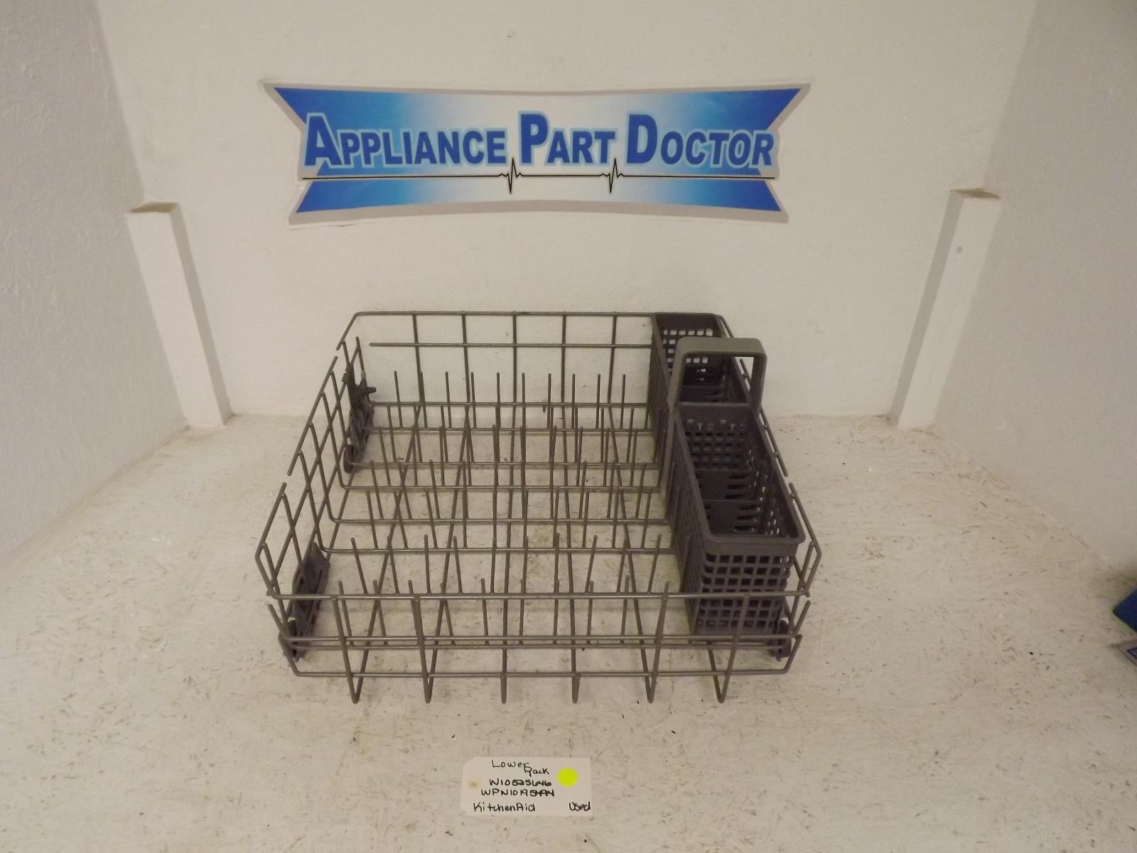 KitchenAid Dishwasher W10525646 WPW10195494 Lower Rack Used