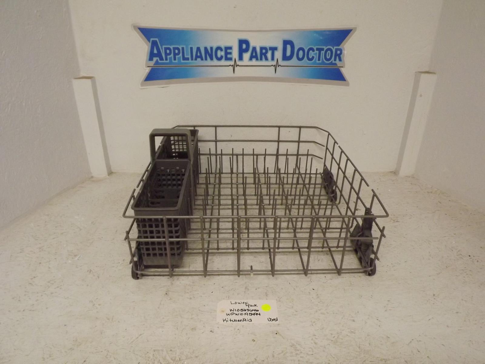 KitchenAid Dishwasher W10525646 WPW10195494 Lower Rack Used