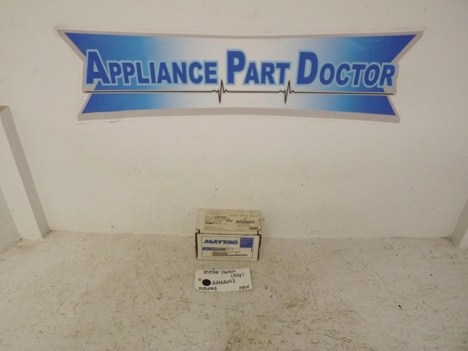 Maytag Washer 22002603 Selector Switch (Bisque) New