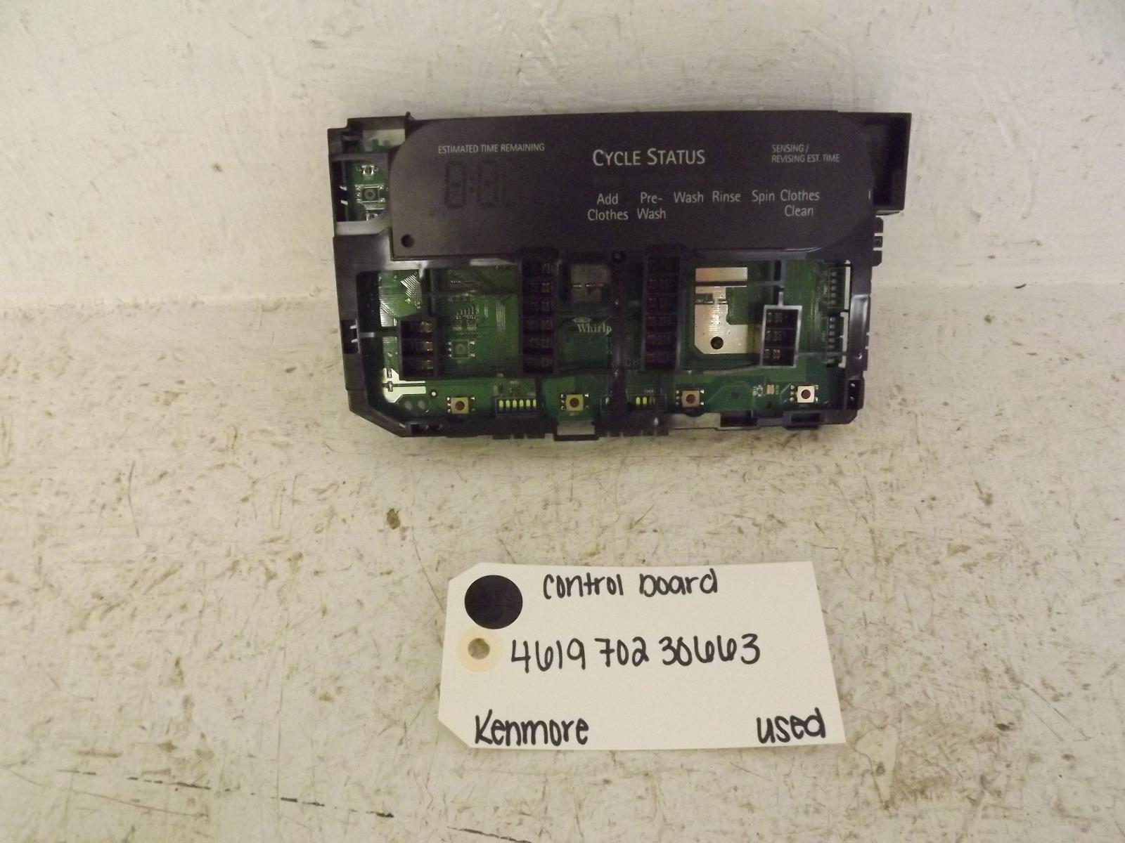Kenmore Washer 461970230663 Control Board Used