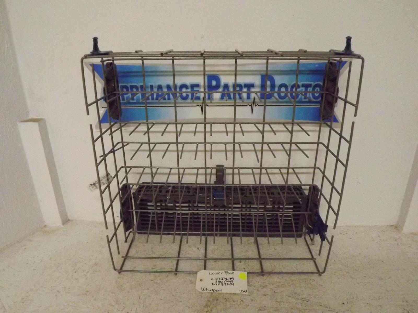 Whirlpool Dishwasher W10727679 8561749 W11158804 Lower Rack Used