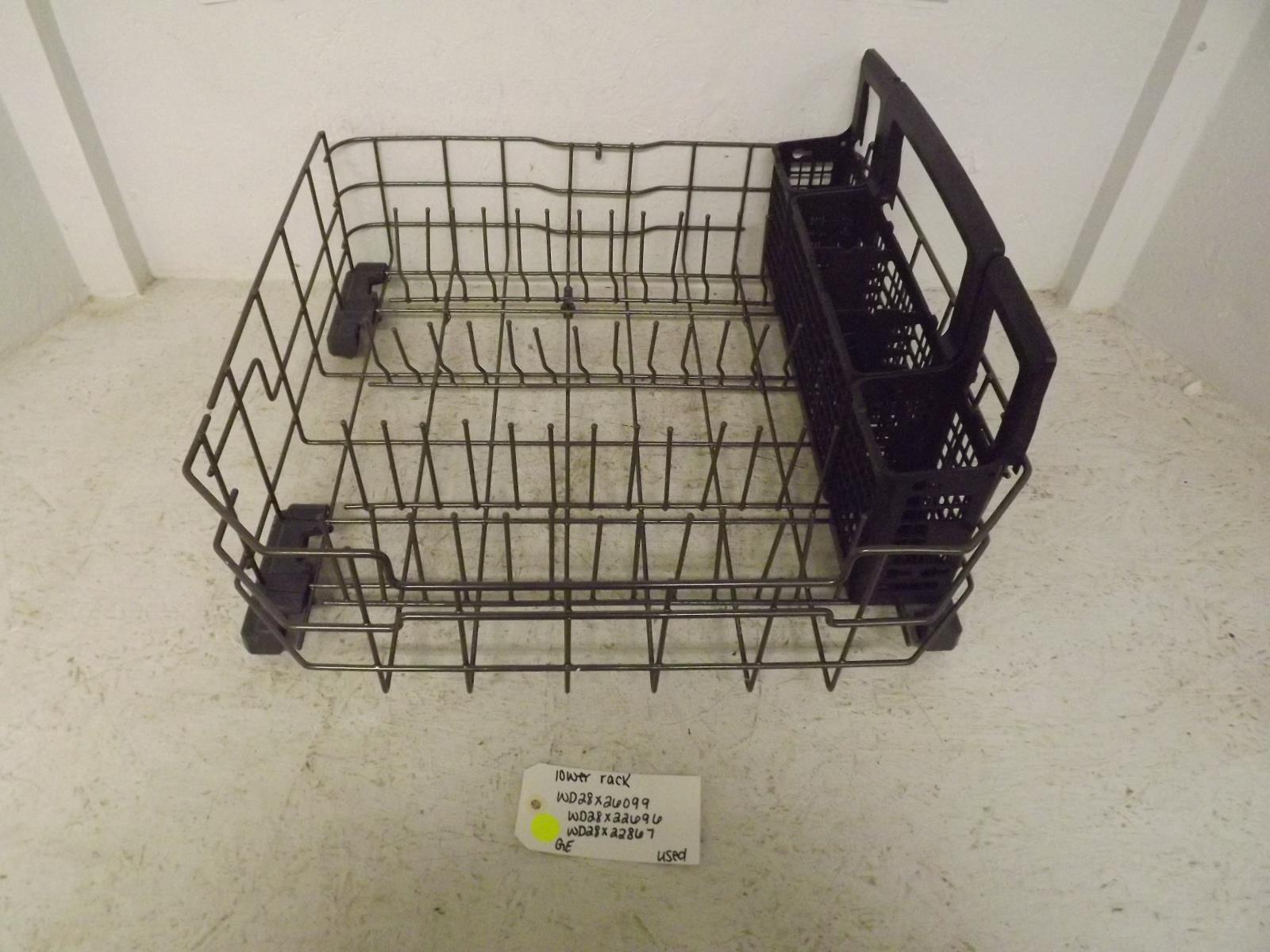 GE Dishwasher WD28X26099 WD28X22696 WD28X22867 Lower Rack Used
