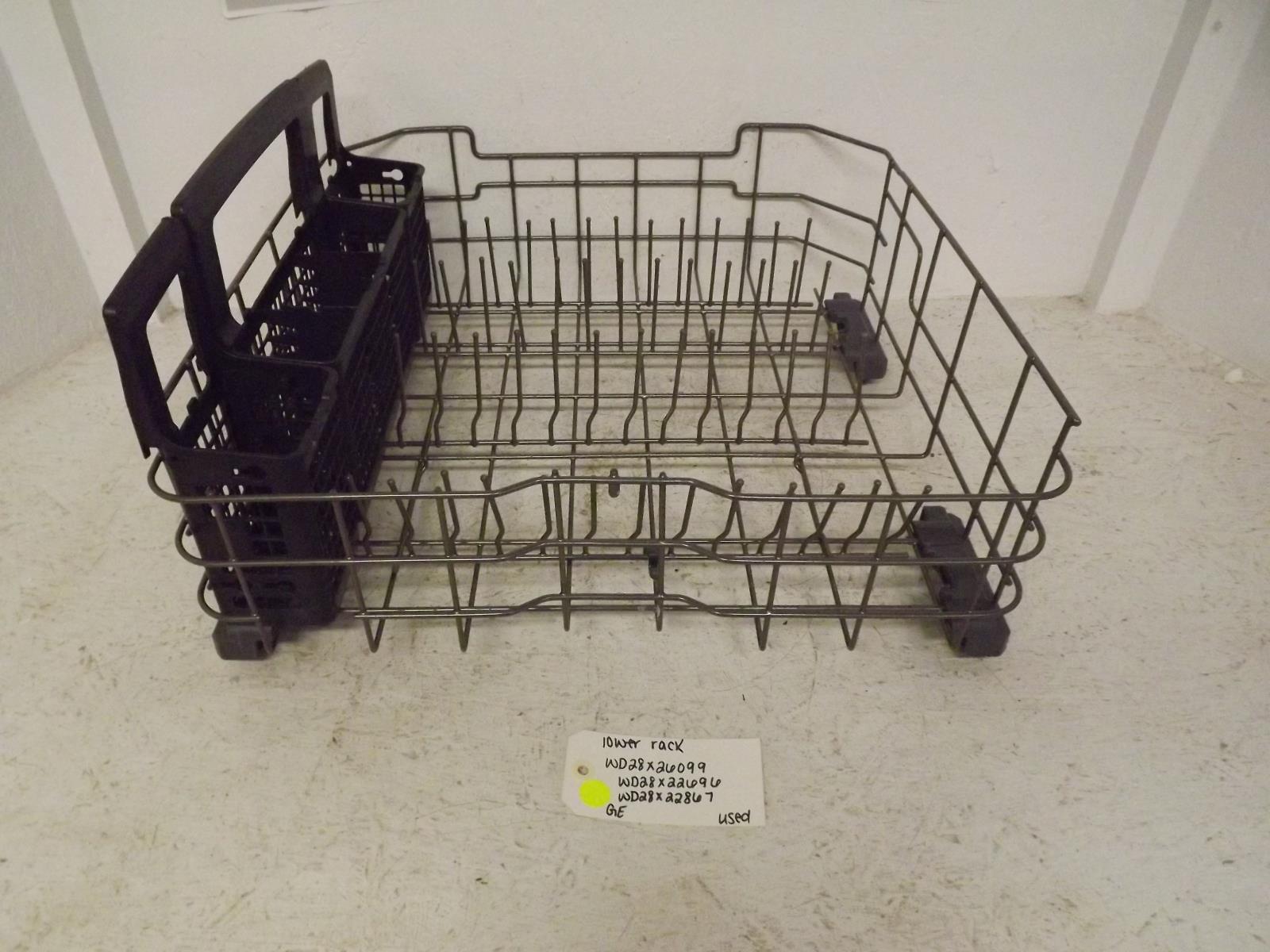 GE Dishwasher WD28X26099 WD28X22696 WD28X22867 Lower Rack Used