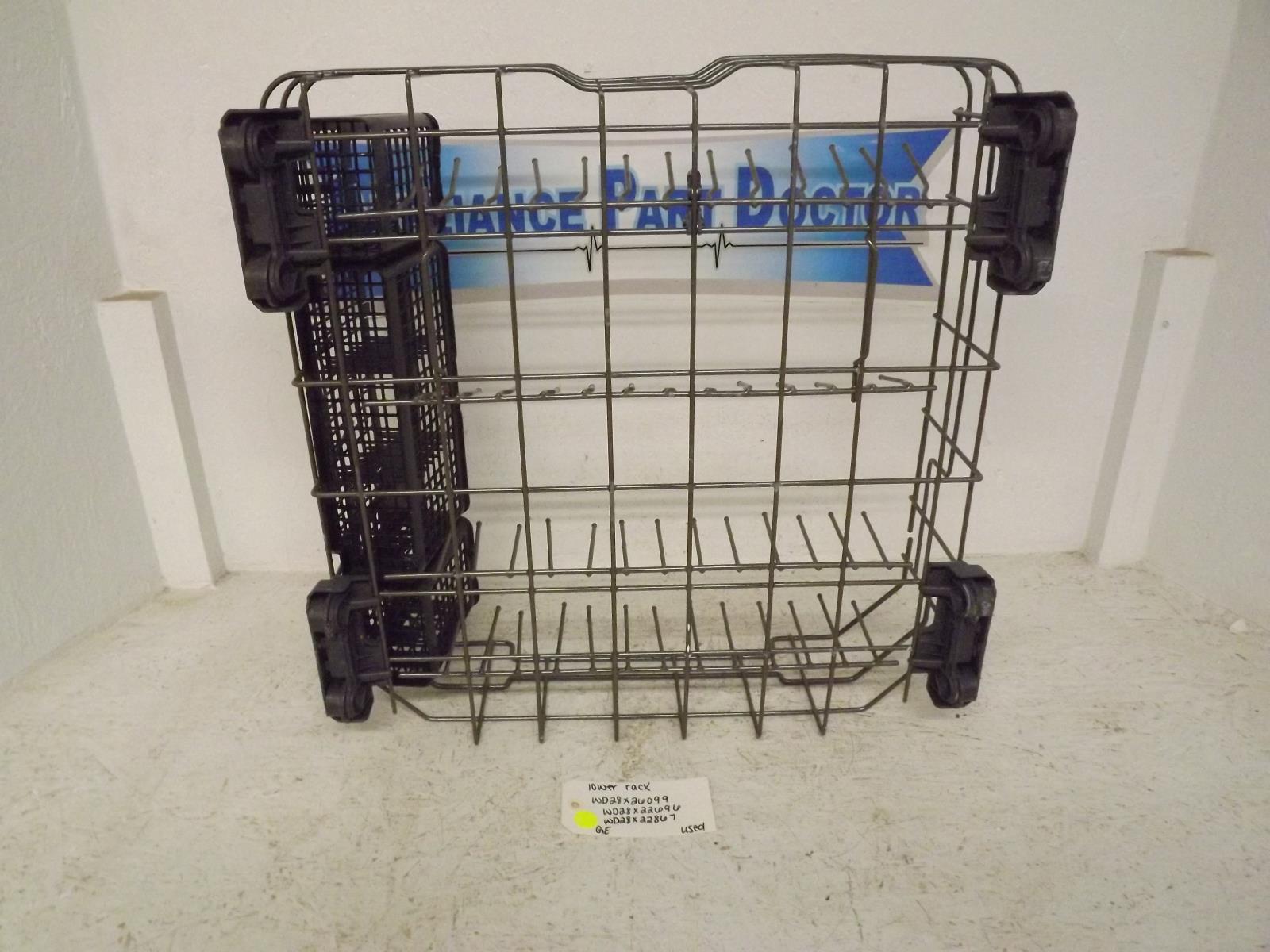 GE Dishwasher WD28X26099 WD28X22696 WD28X22867 Lower Rack Used