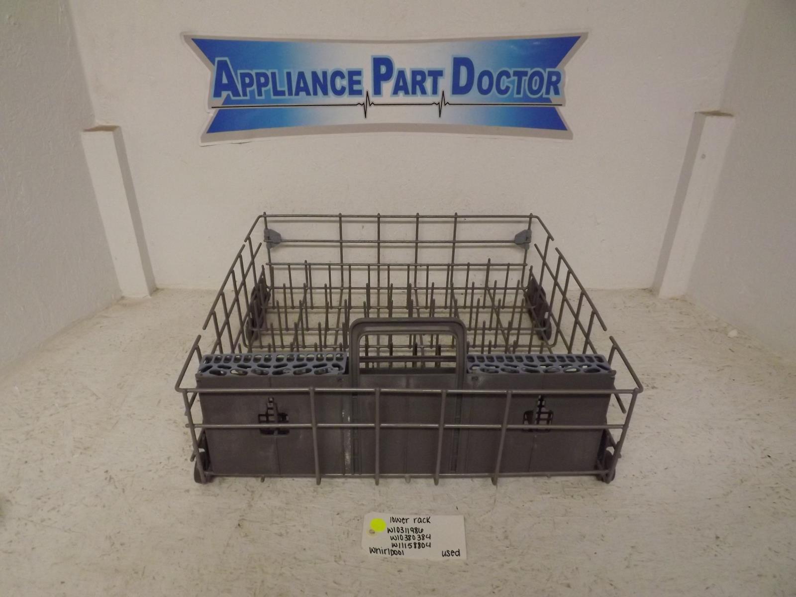 Whirlpool Dishwasher W10311986 W10380384 W11158804 Lower Rack Used