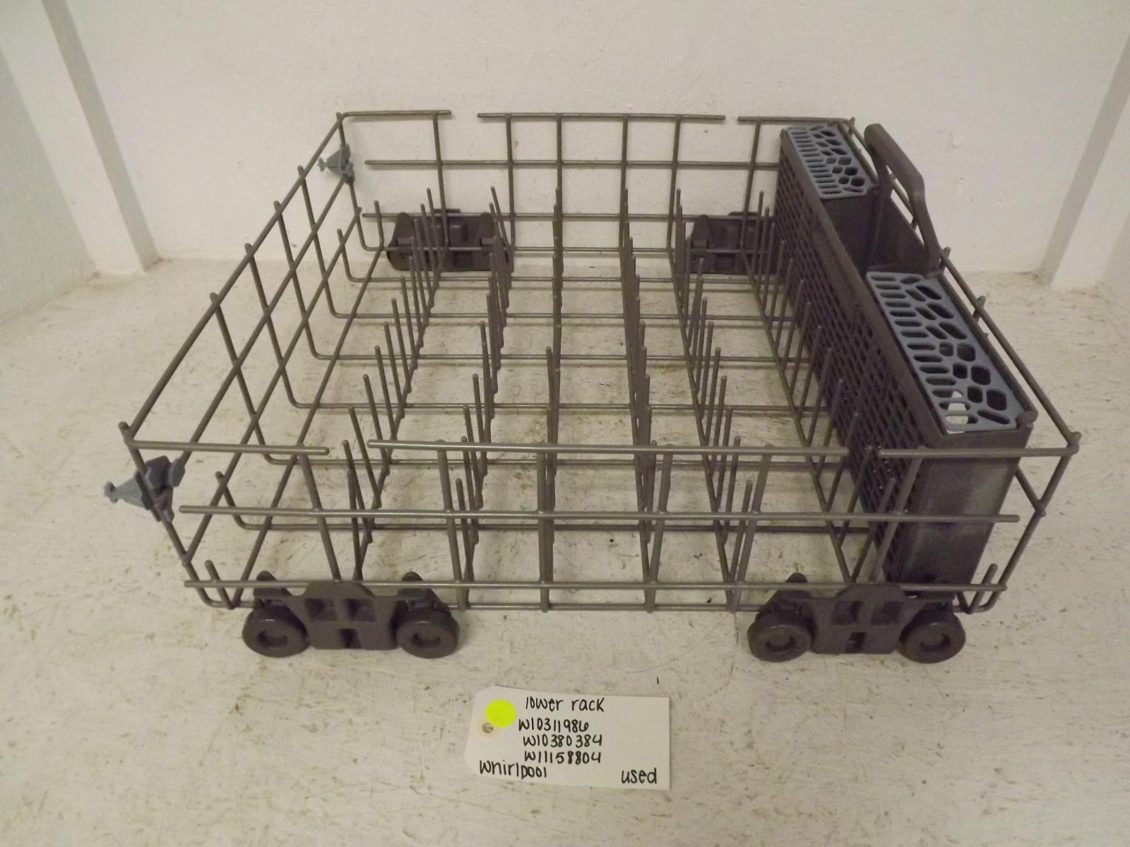 Whirlpool Dishwasher W10311986 W10380384 W11158804 Lower Rack Used