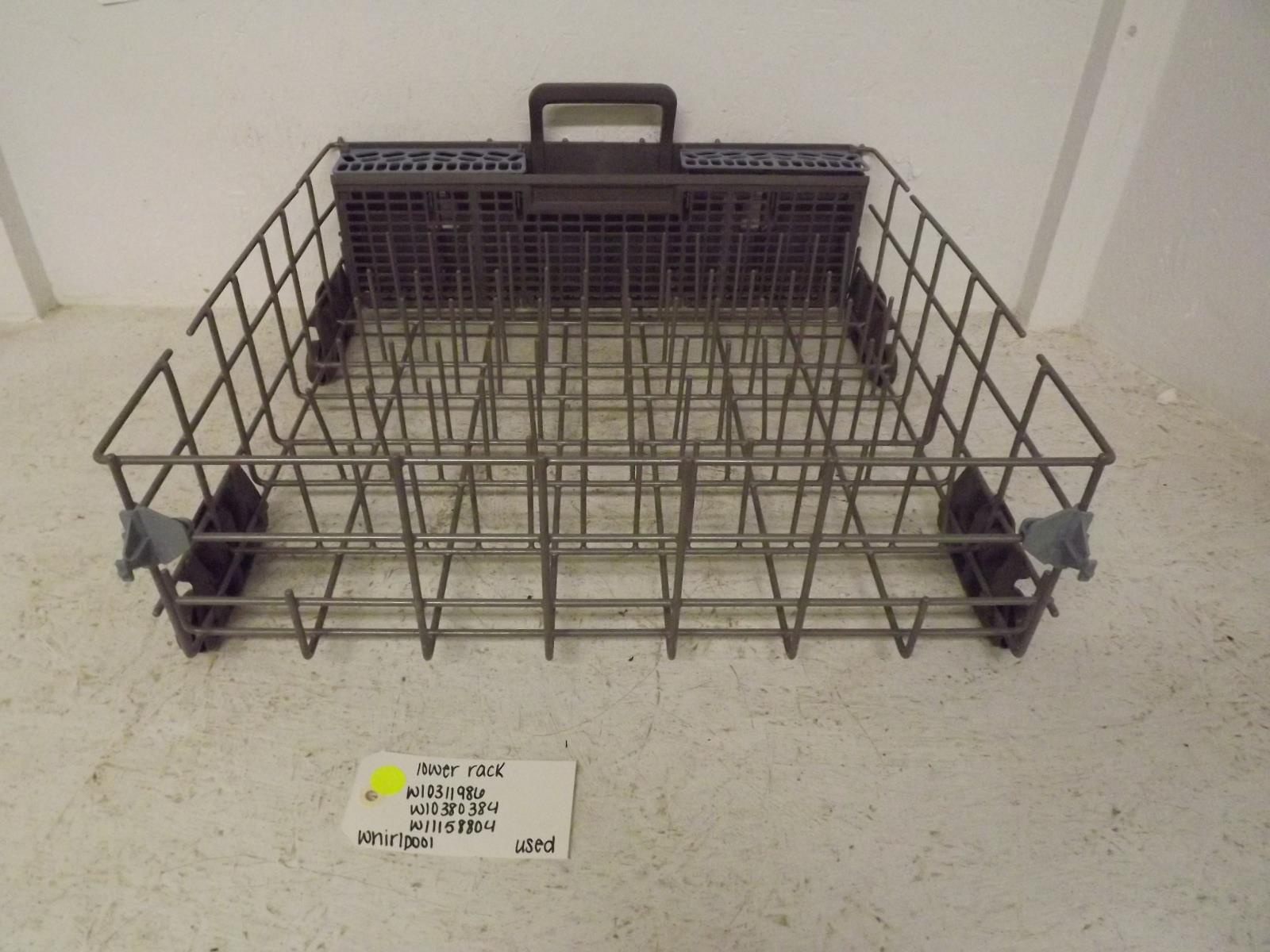 Whirlpool Dishwasher W10311986 W10380384 W11158804 Lower Rack Used