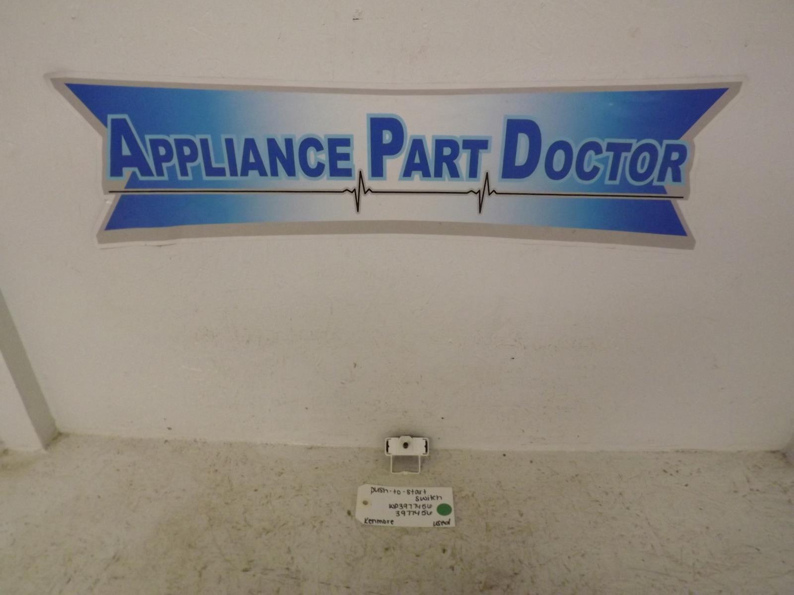Kenmore Dryer WP3977456 3977456 Push-To-Start Switch Used
